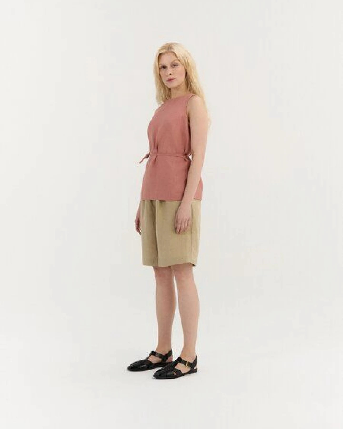 AmourLinen Leinen-Top mit Bindeband SERENA – Ansicht 3