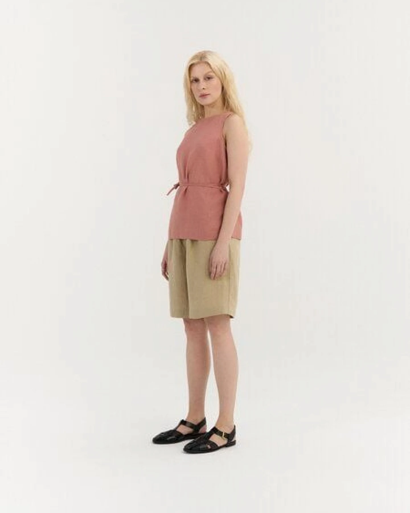 AmourLinen Leinen-Top mit Bindeband SERENA – Ansicht 4