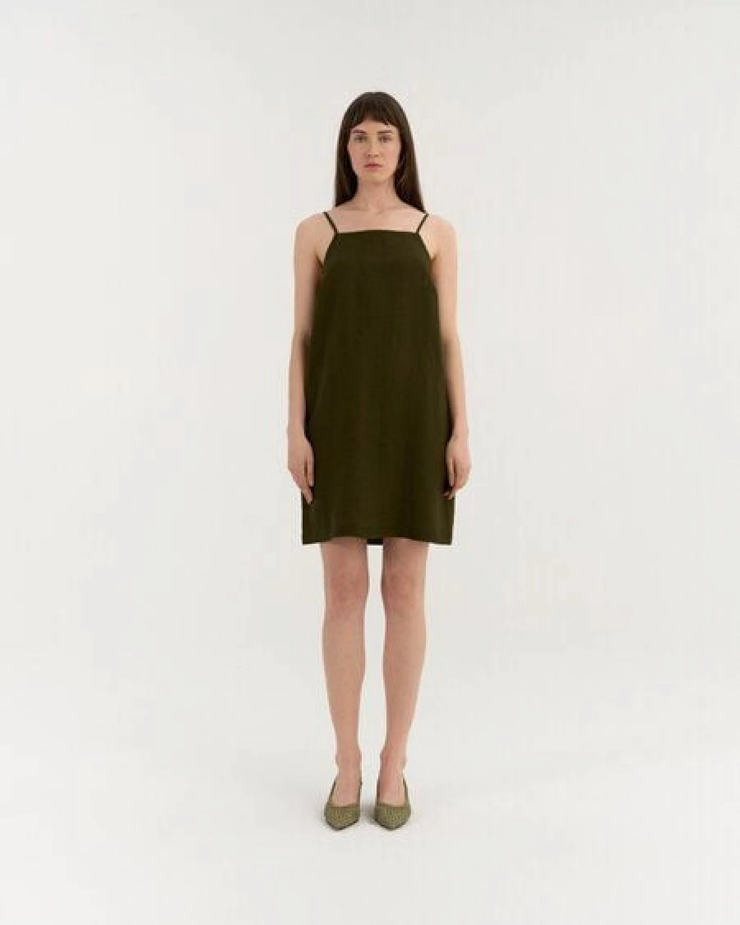 AmourLinen Leinenkleid mit Bindebändern NOLA – Ansicht 2