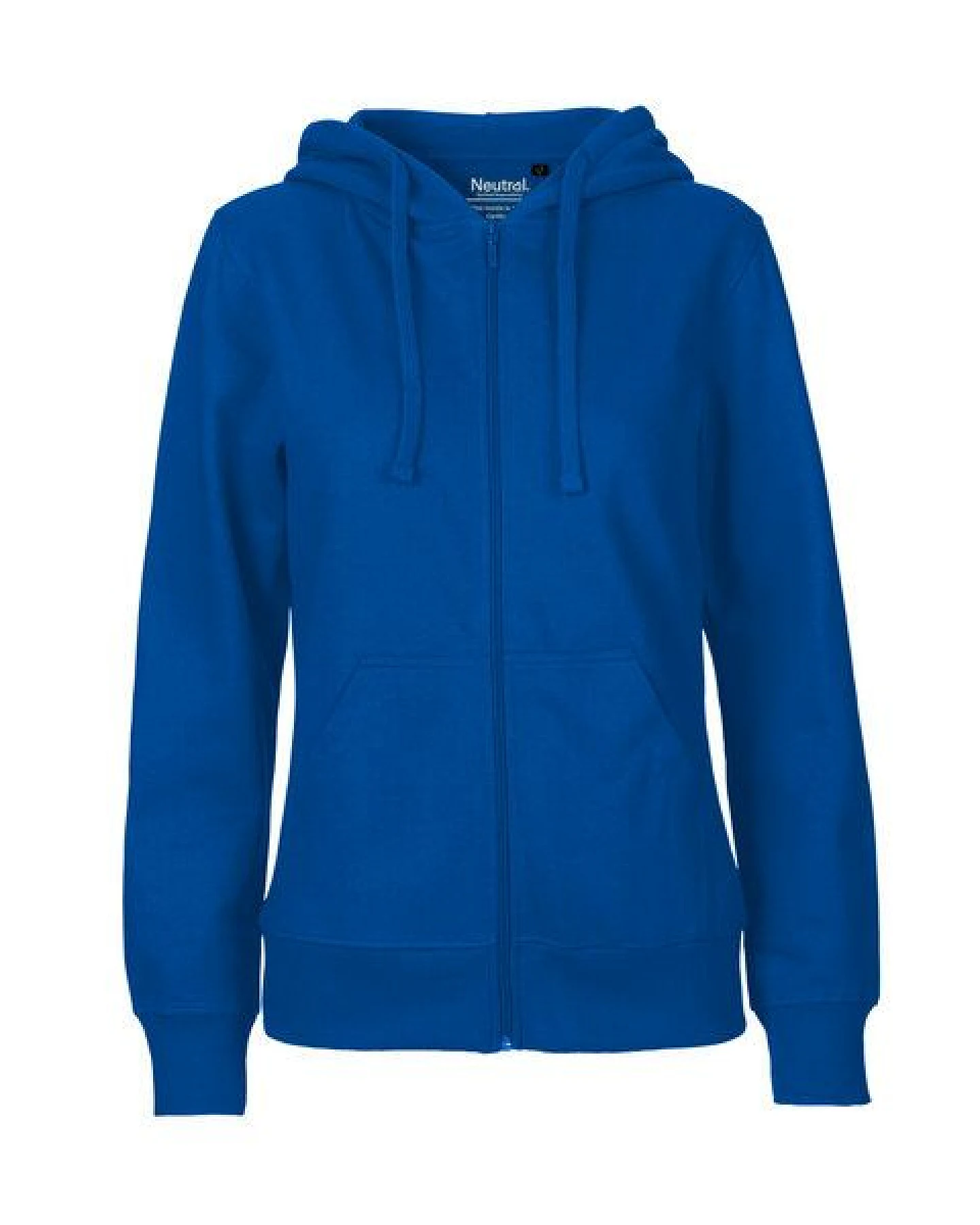 HANDGEDRUCKT "Wilde Wiese" Frauen Zip-HOODY aus reiner Biobaumwolle (kbA) – Ansicht 2
