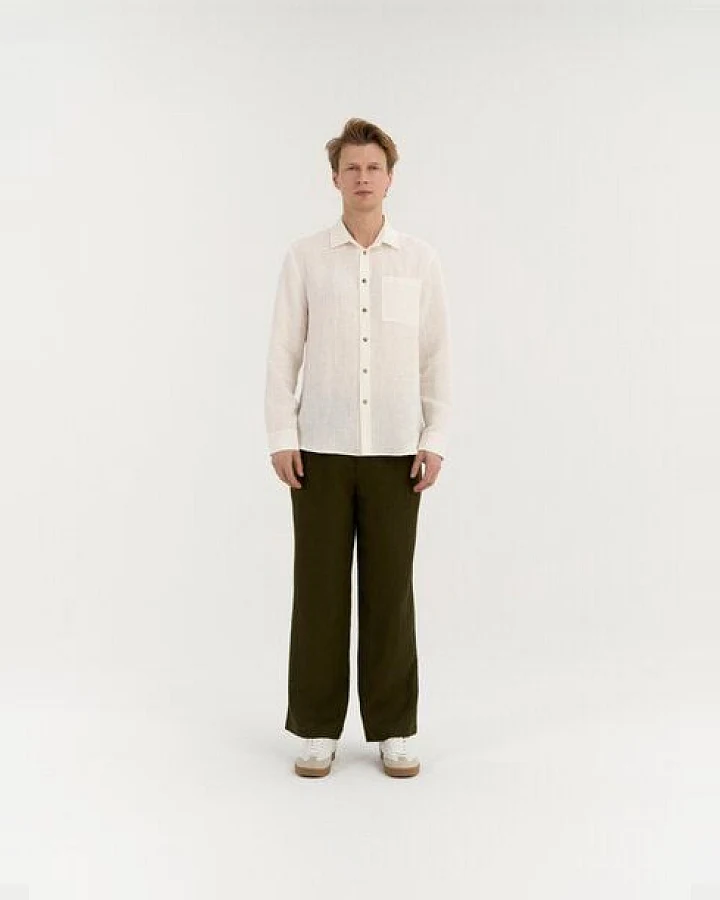 AmourLinen Leinenhemd mit Knopfleiste JULIAN
