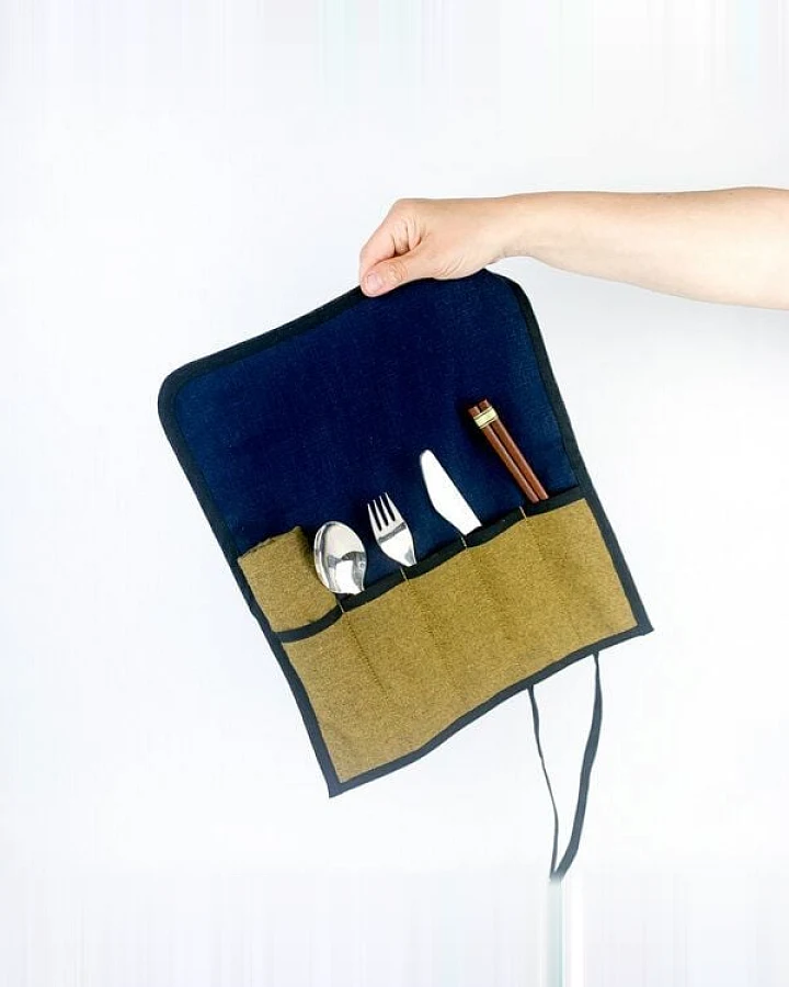 ever&again Besteckrolle, Utensil Roll, Bestecktasche