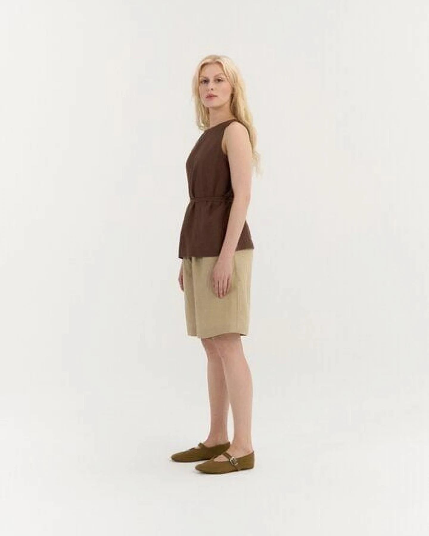 AmourLinen Leinen-Top mit Bindeband SERENA – Ansicht 3