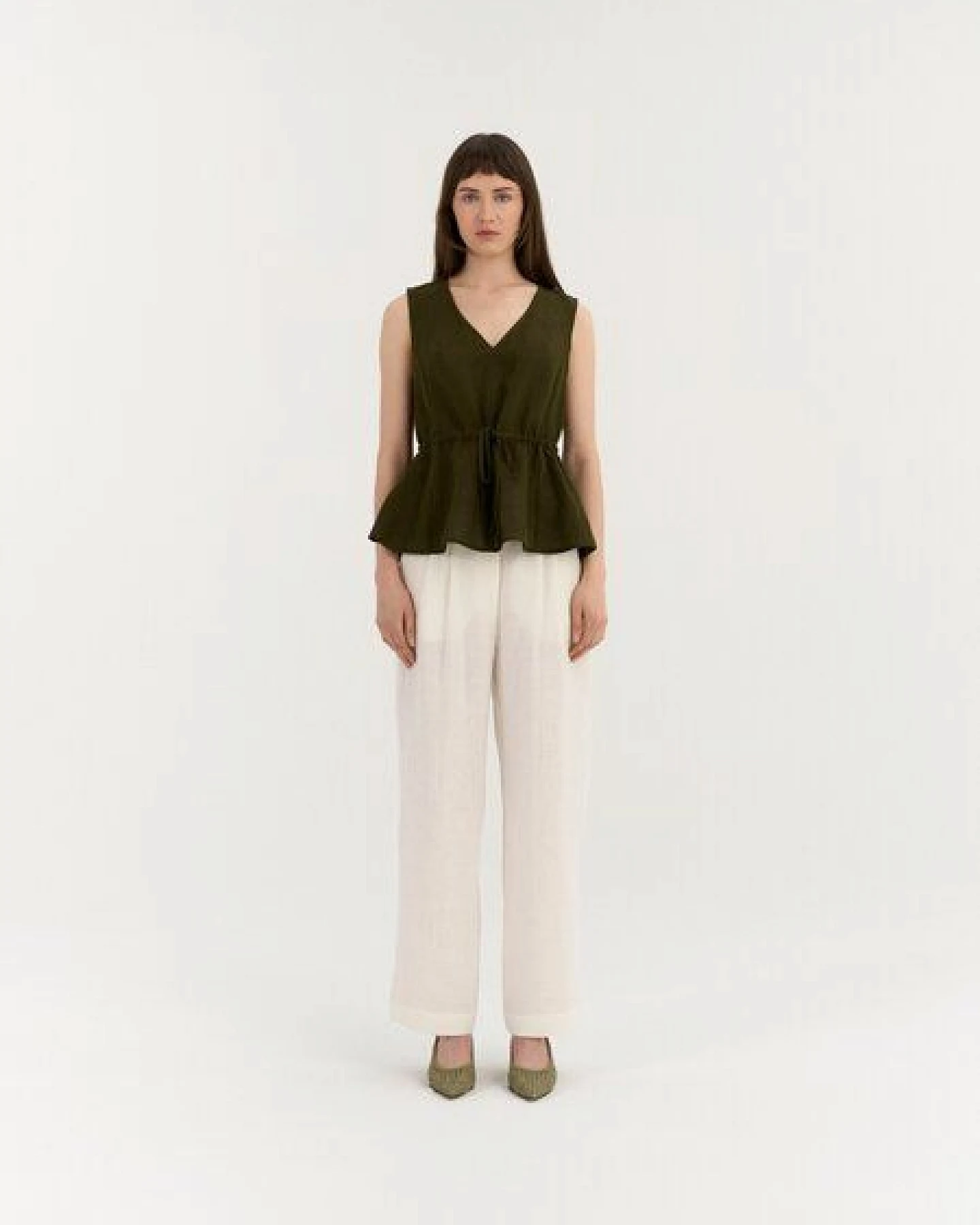 AmourLinen Leinen-Top mit Tunnelzug ODETTE – Ansicht 2