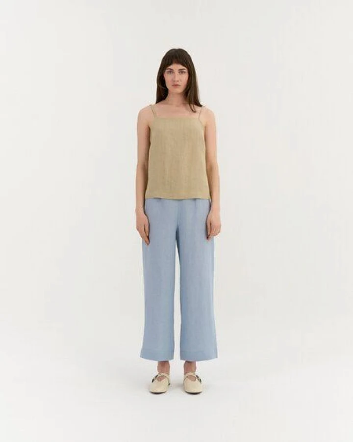 AmourLinen Ärmelloses Leinen-Top AURA