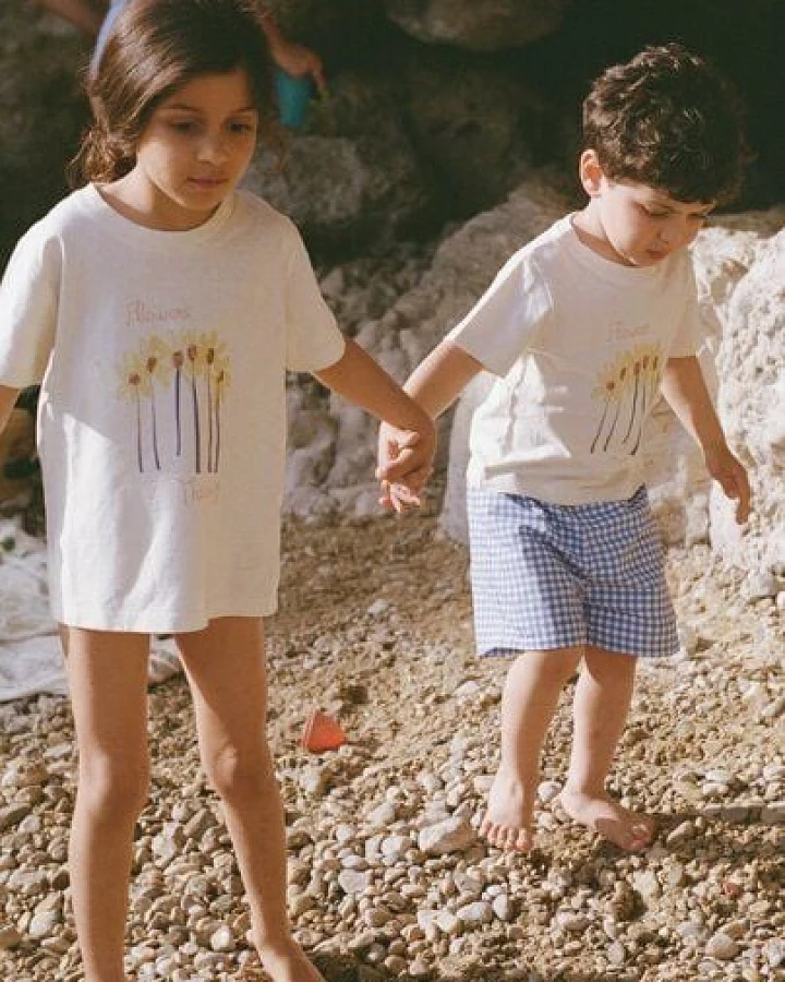 Nénés Mini-Me-T-Shirt für Kinder – Sonnenblumen-Print