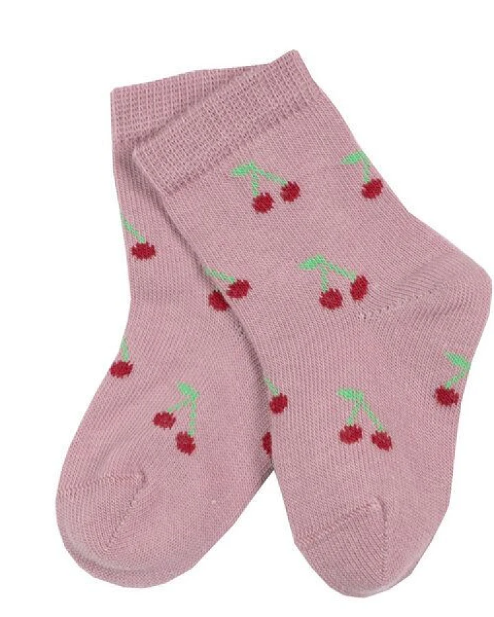 Grödo Baby Söckchen Motiv Kirschen Bio Baumwolle Elasthan