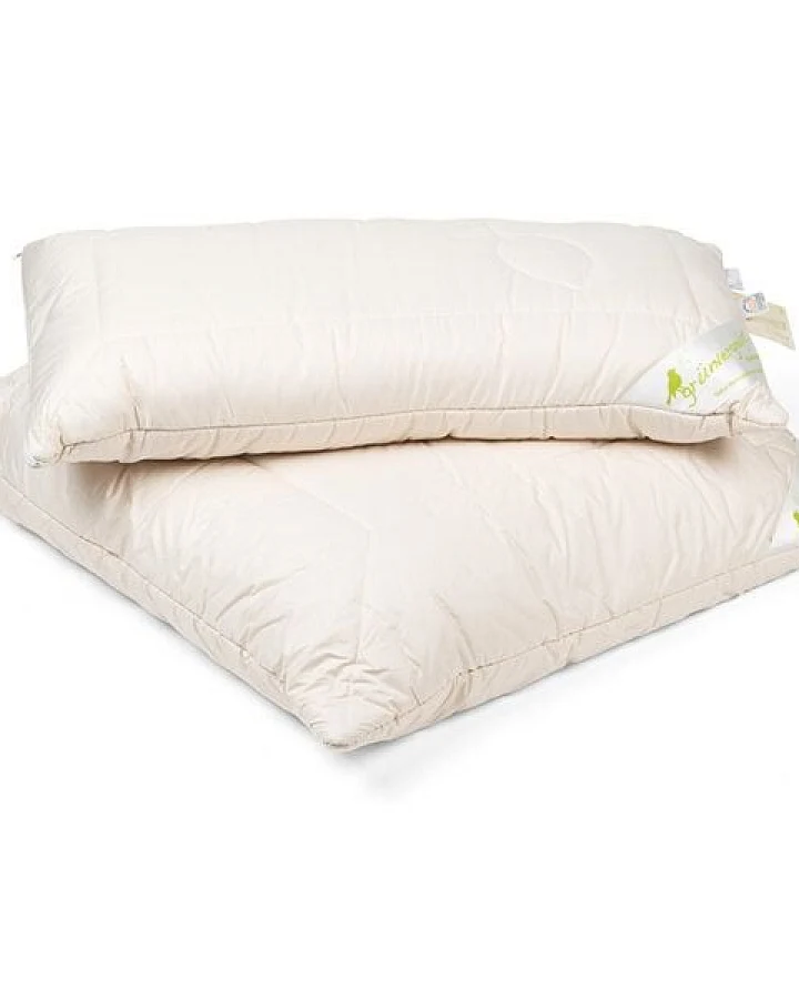 purnatour Merino-Schurwolle Kopfkissen Bio kbA, kbT Kissen 40x80