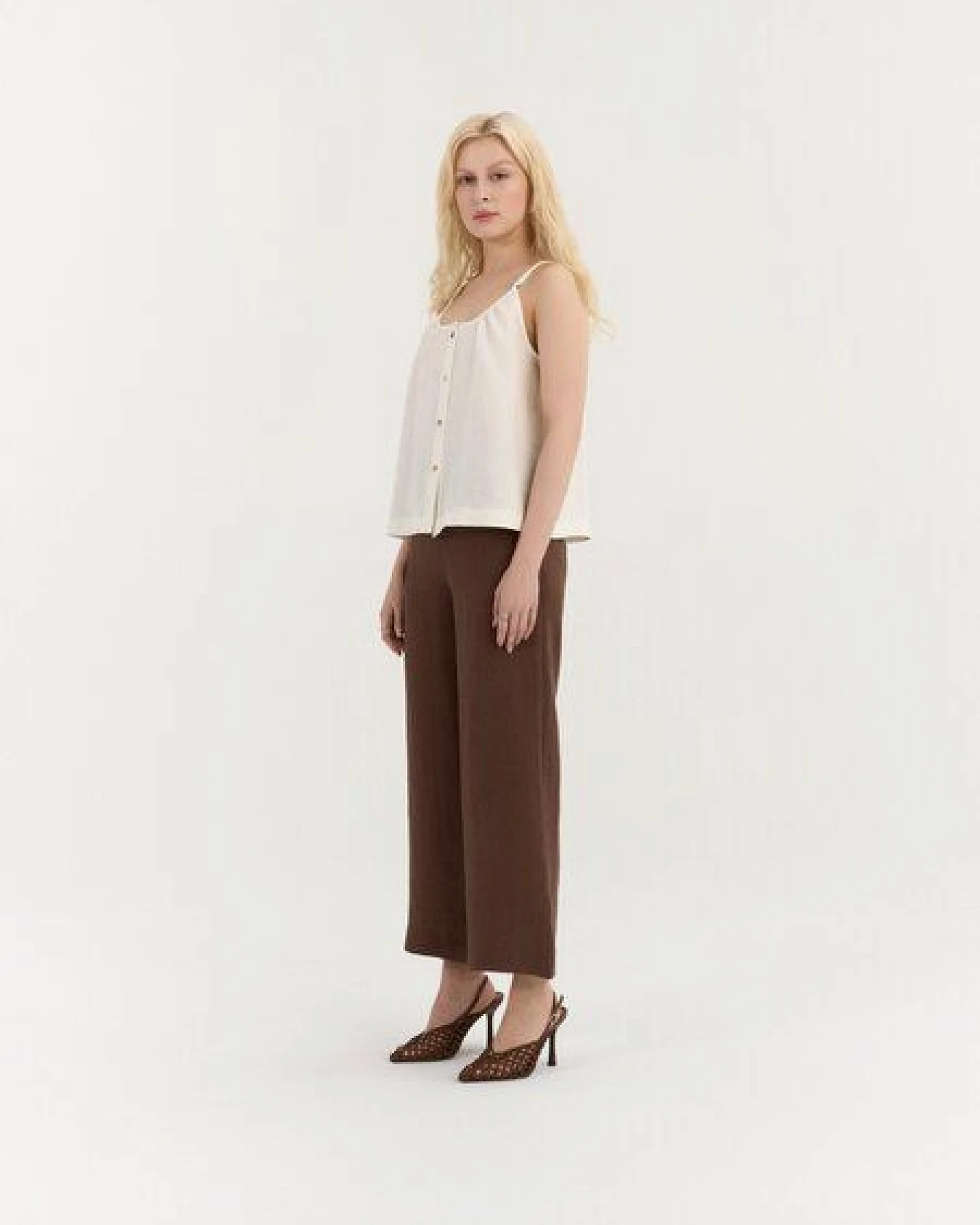AmourLinen Leinen-Top mit Knöpfen MARIS – Ansicht 3