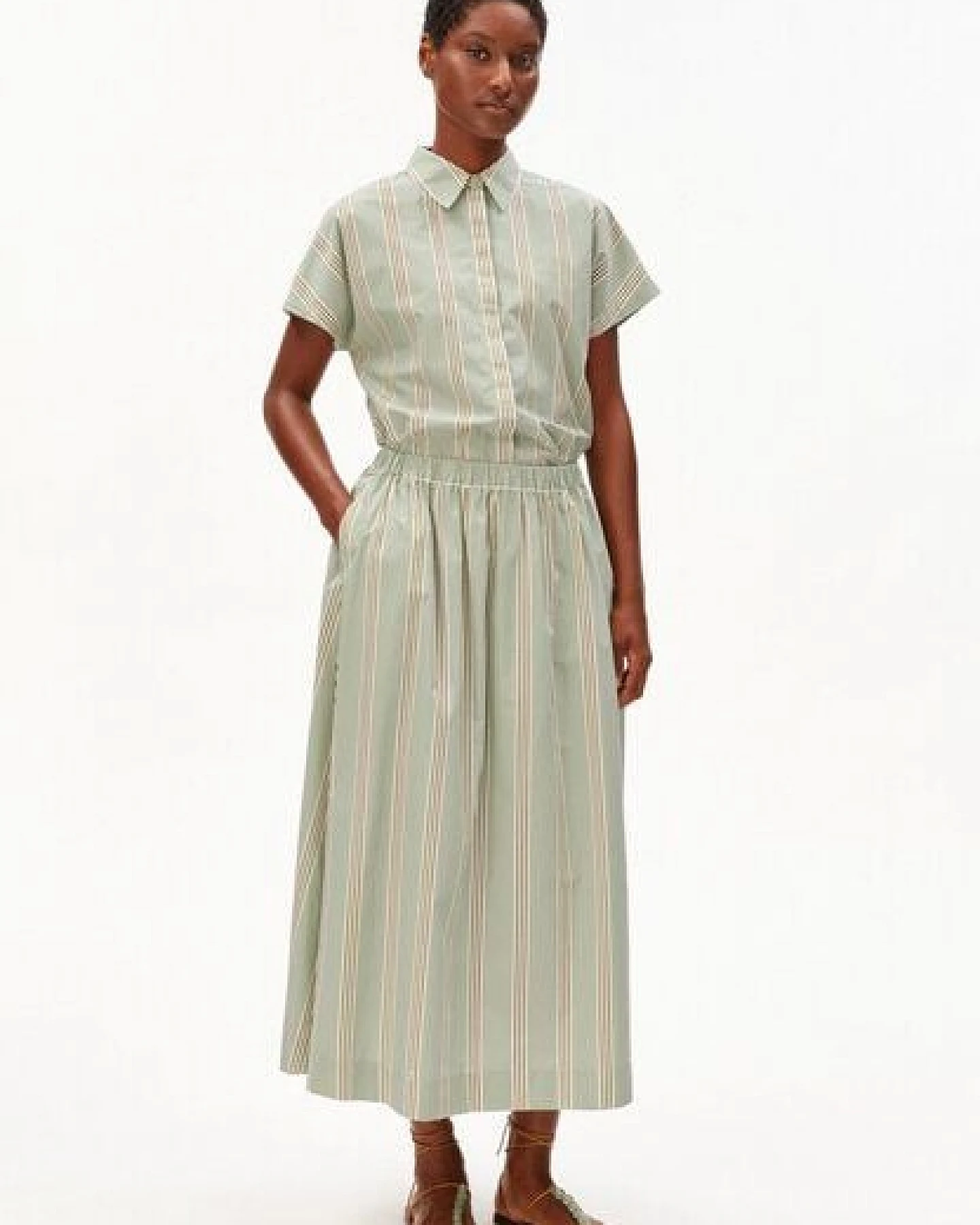 ARMEDANGELS STRIPE Damen Rock aus 100% Bio-Baumwolle – Ansicht 4