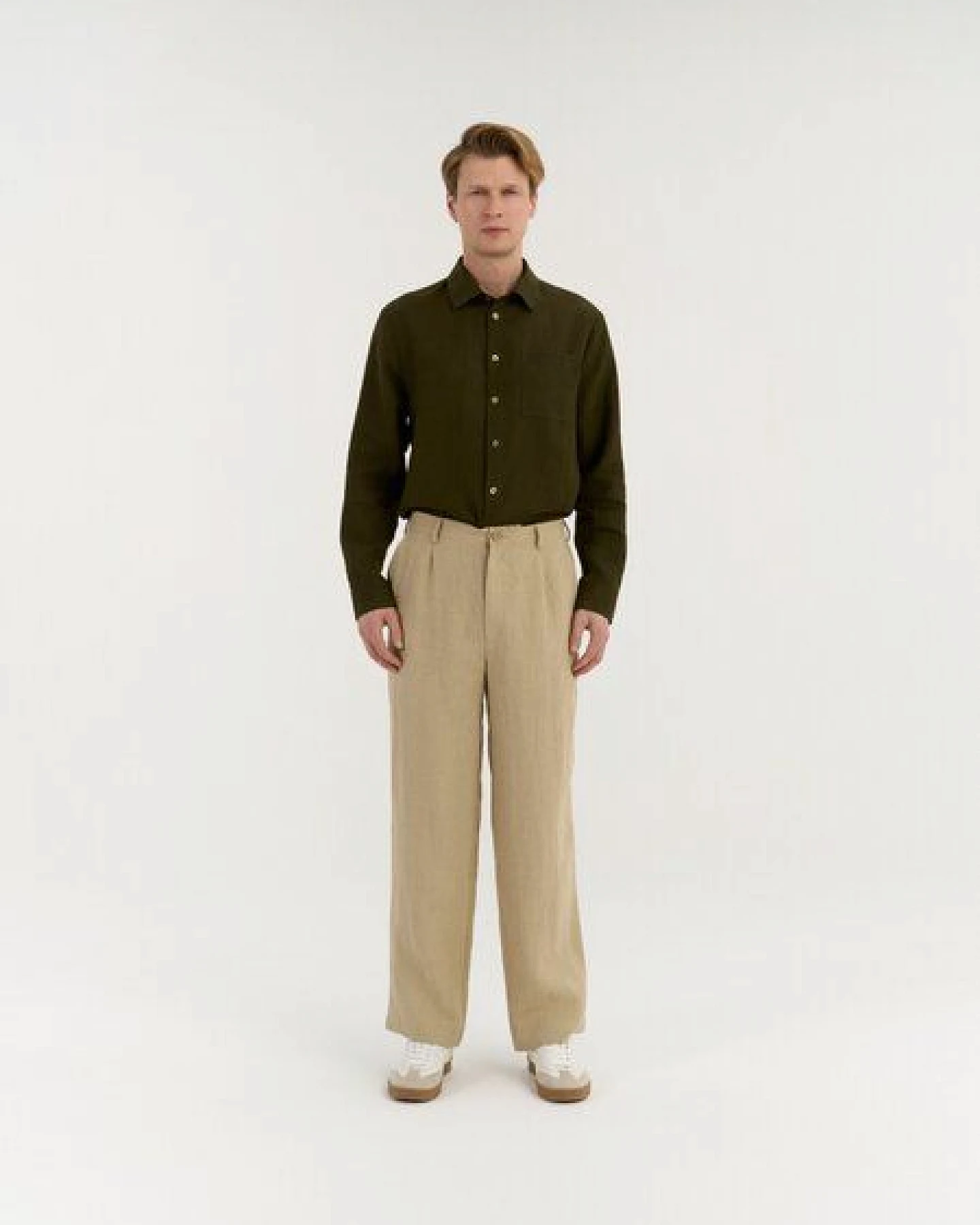 AmourLinen Klassische Leinenhose für Herren CEDAR – Ansicht 2