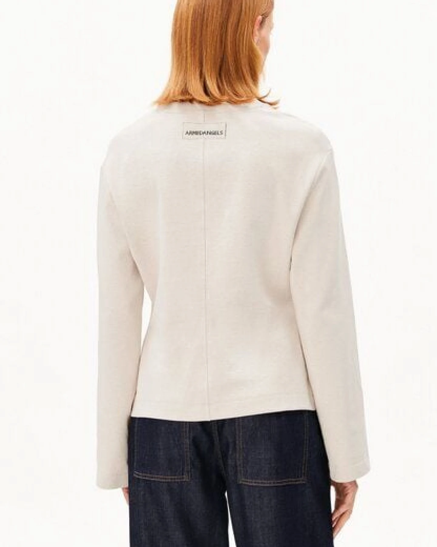 ARMEDANGELS UN-WASTED Damen Longsleeve aus recyceltem Baumwoll Mix – Ansicht 2