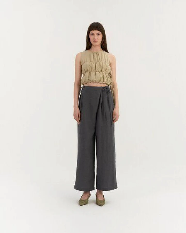 AmourLinen Leinenhose mit Bindegürtel GAIA