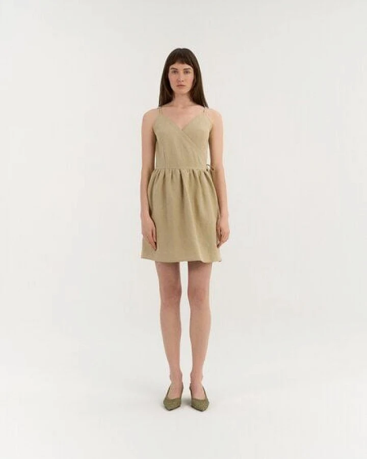 AmourLinen Wickelkleid aus Leinen LUNA