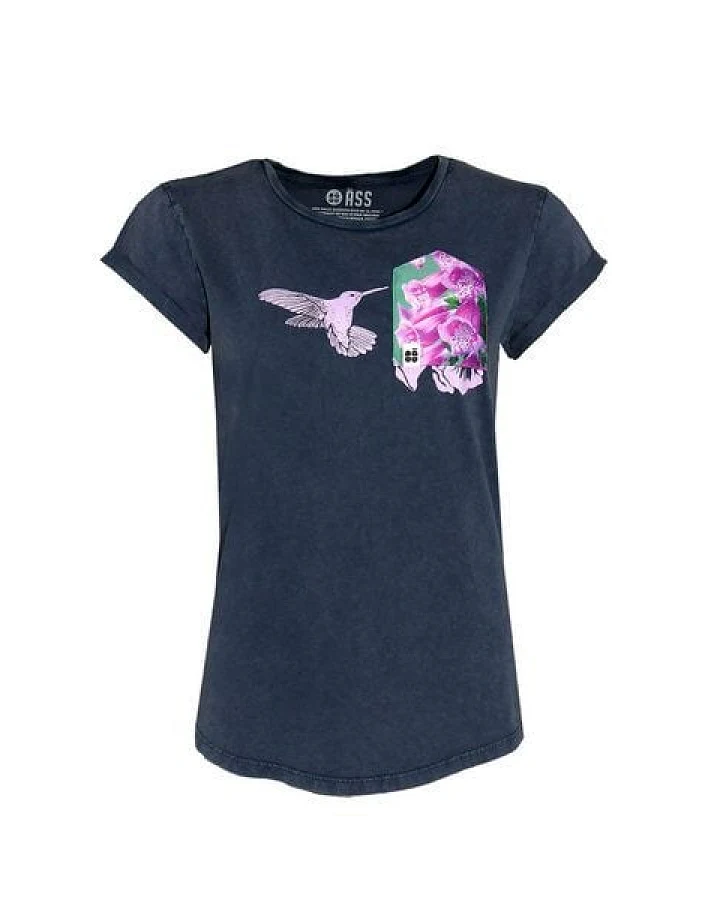 FÄDD Damen T-Shirt Rundhals aus Bio-Baumwolle "Kollidee BT" Blau