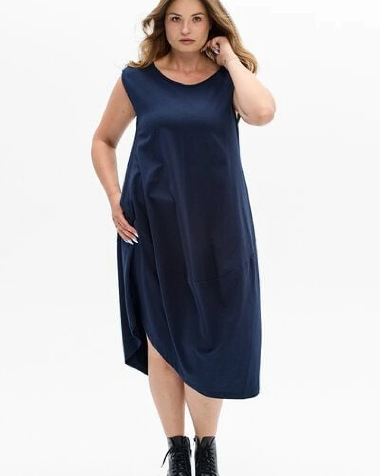 Sommerkleid Ankara – bequemer Ballon-Schnitt Kleid – luftig & verstellbar – fair in EU produziert – KOKOworld Print – Ansicht 4