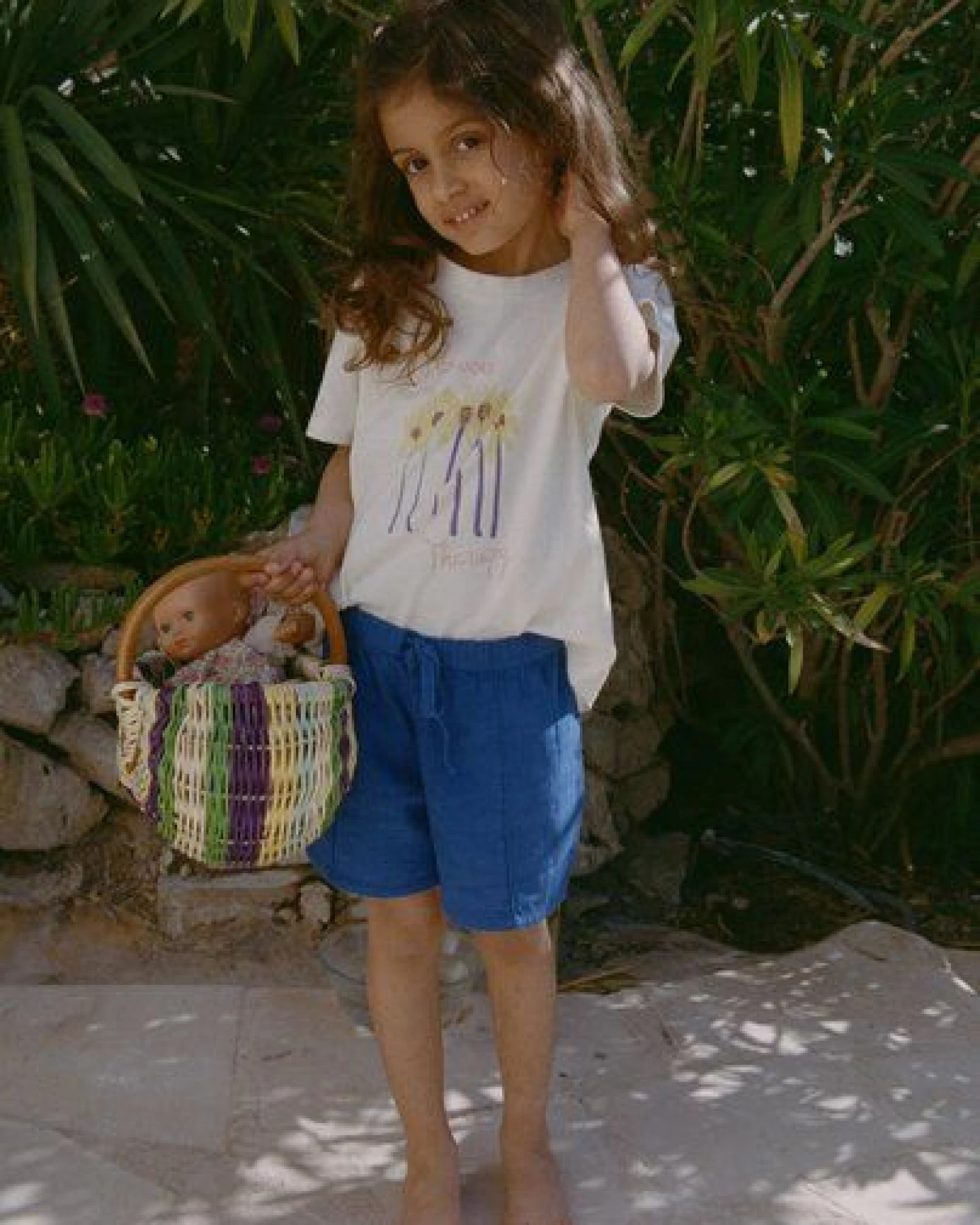 Nénés Mini-Shorts für Kinder – Blau – Ansicht 2