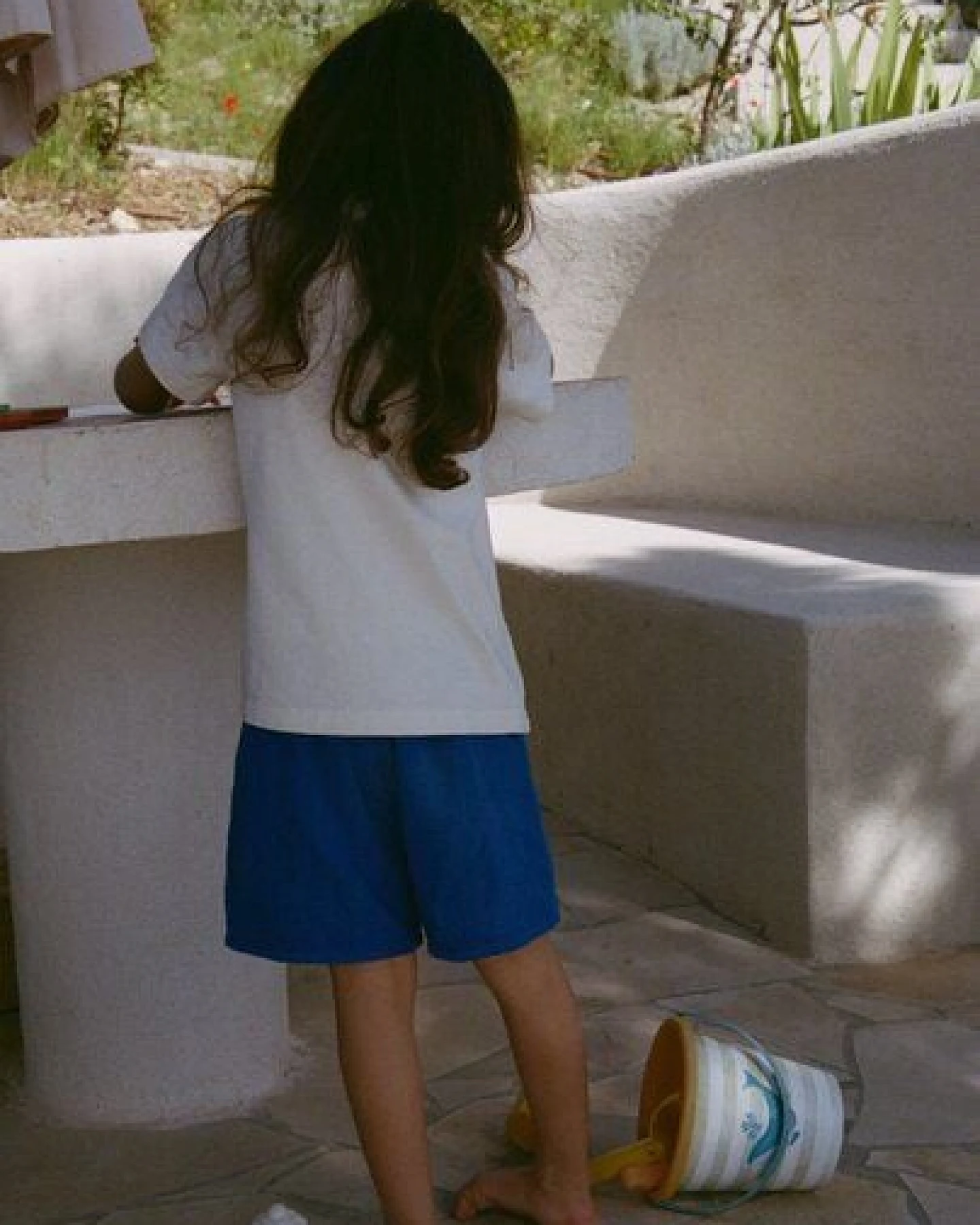 Nénés Mini-Shorts für Kinder – Blau – Ansicht 4