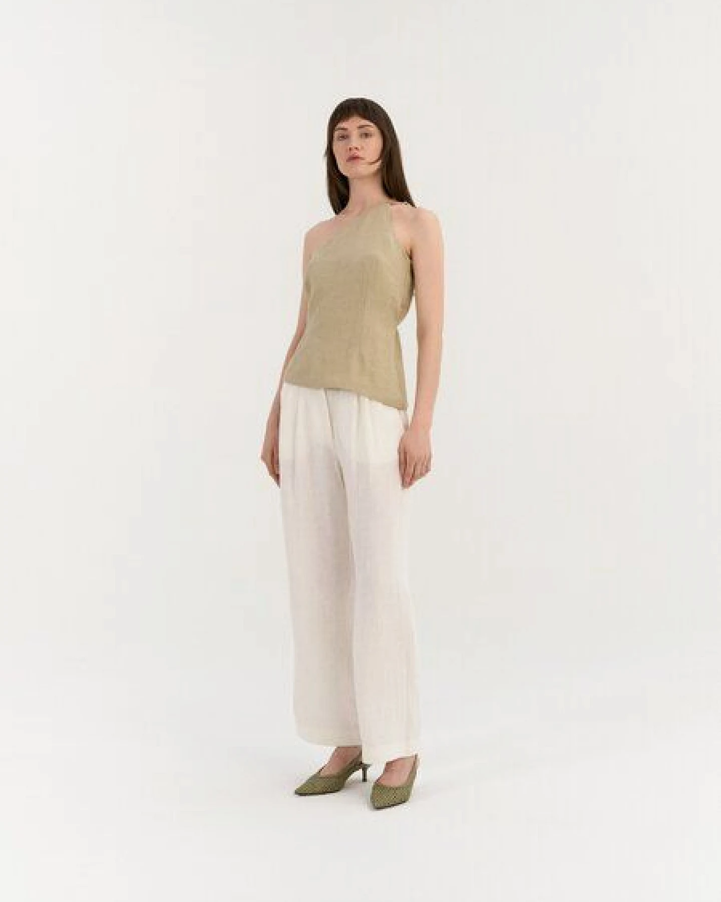 AmourLinen Klassische gerade Leinenhose VERA – Ansicht 3