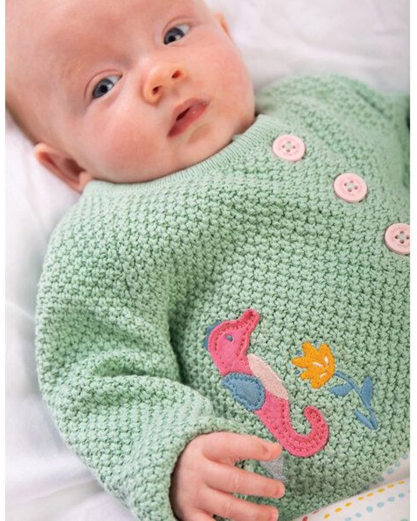 Frugi Strickjacke Seepferd – Ansicht 2