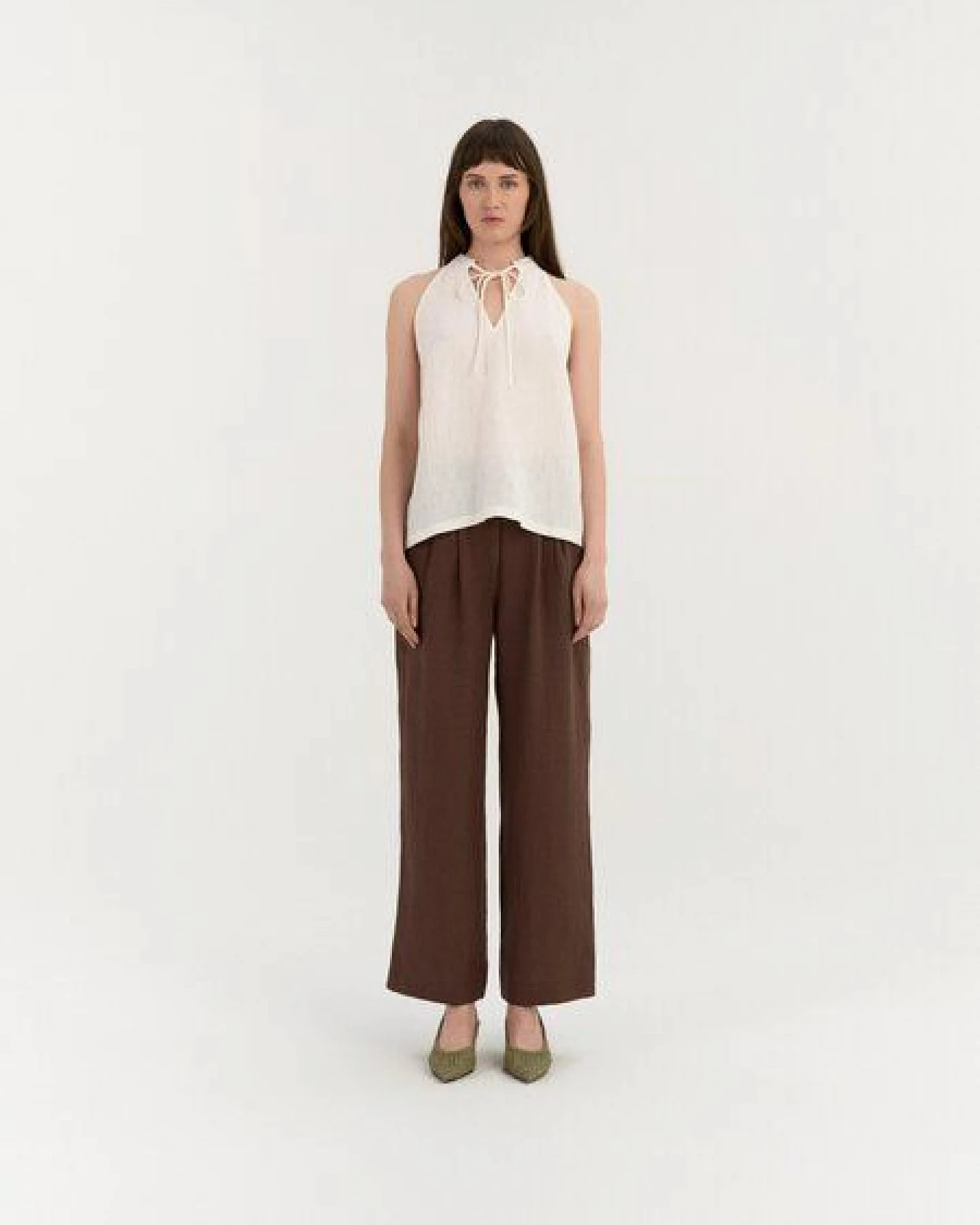 AmourLinen Leinen-Top mit Schleifenausschnitt AMORA – Ansicht 2