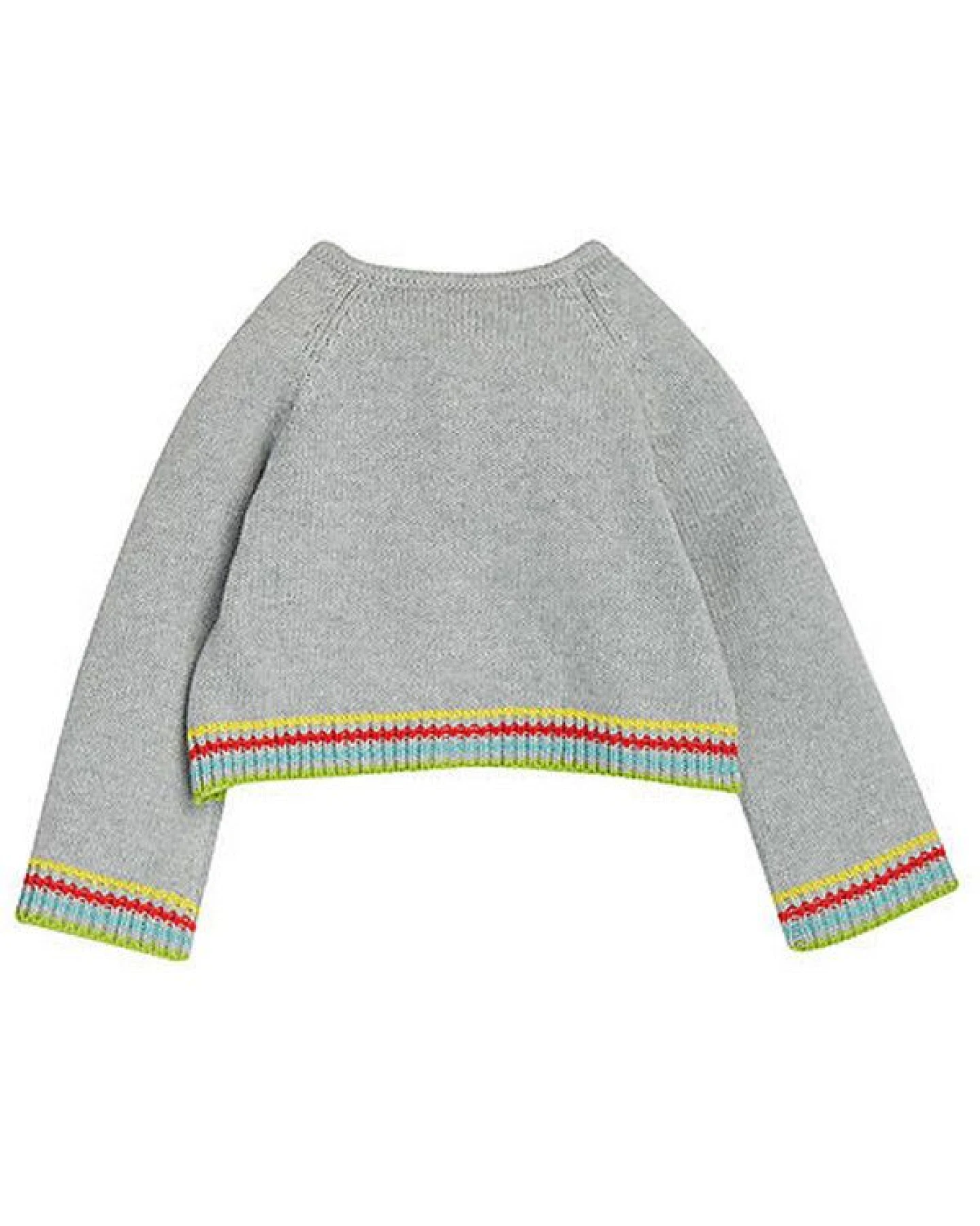 Frugi Strickjacke Papageientaucher grau - Bonny Baby Grey/Marl Puffins – Ansicht 2