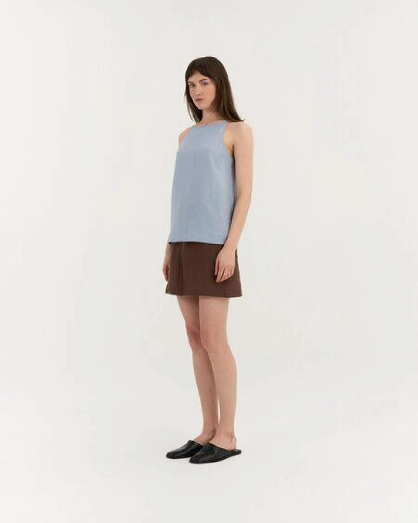 AmourLinen Leinen-Bluse DARIA mit Neckholder – Ansicht 3
