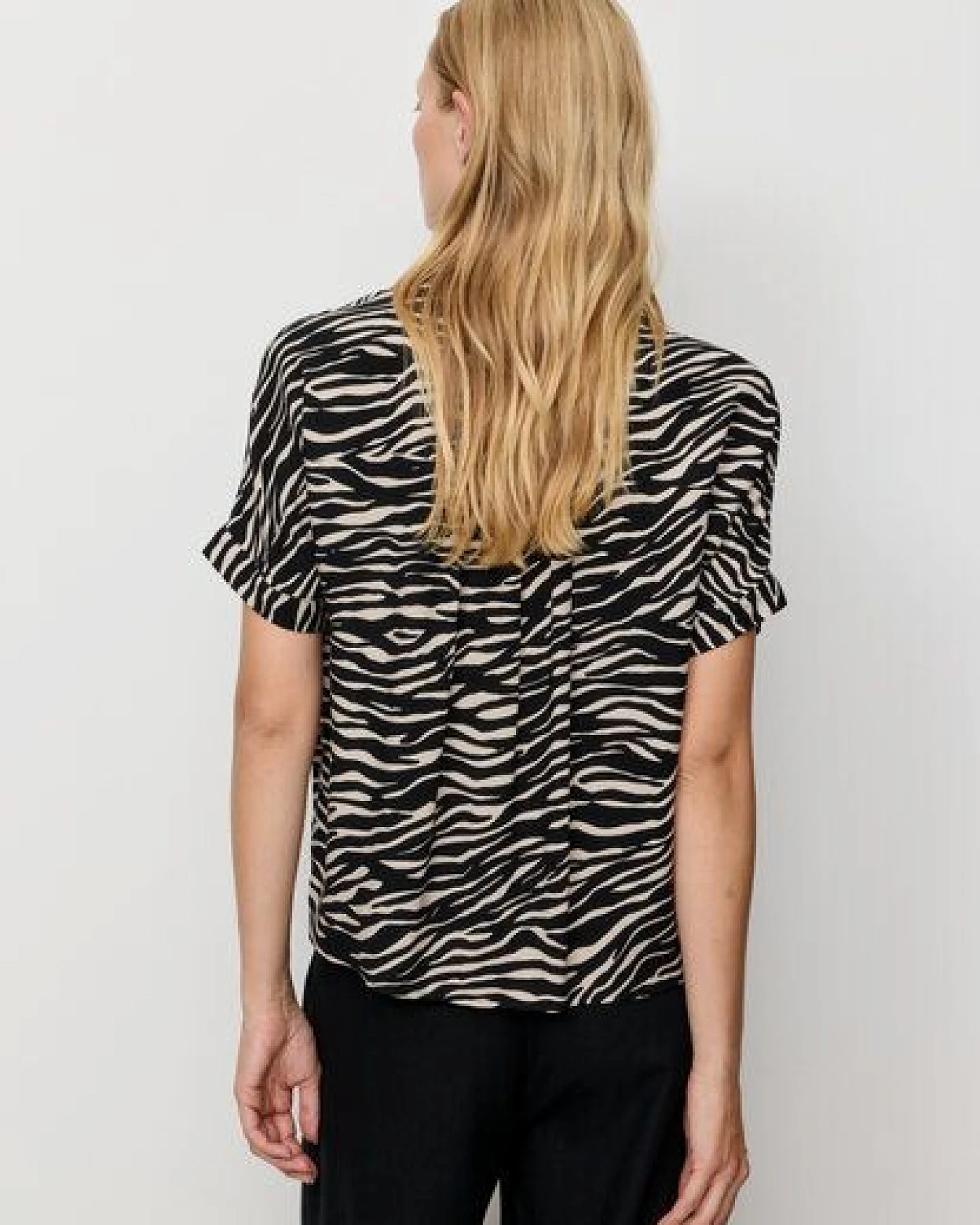 recolution Kurzarm-Bluse LOTUS ZEBRA – Ansicht 3