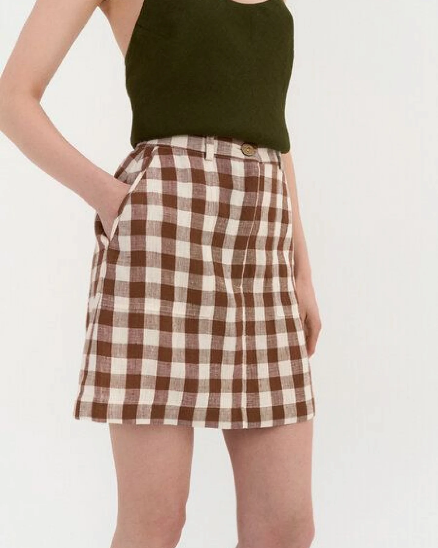 AmourLinen Mini-Leinenrock IVY – Ansicht 3