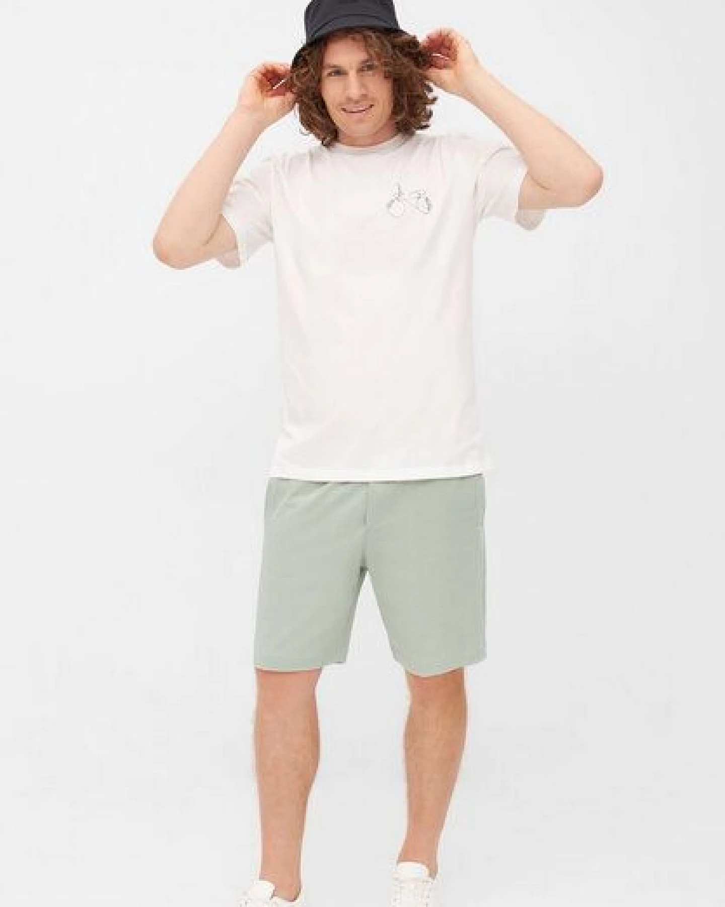 Givn Berlin Sweatshorts GBPASCAL aus Bio-Baumwolle mit elastischem Bund - Midnight Blue – Ansicht 2