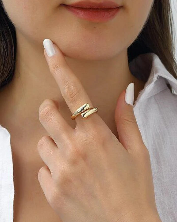 noca Minimalistischer Ring im Open-Design – Verstellbar & Handgefertigt Schlichte Eleganz mit individueller Passform