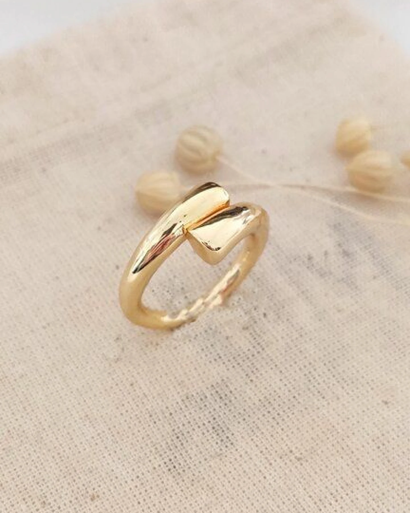 noca Minimalistischer Ring im Open-Design – Verstellbar & Handgefertigt Schlichte Eleganz mit individueller Passform – Ansicht 2