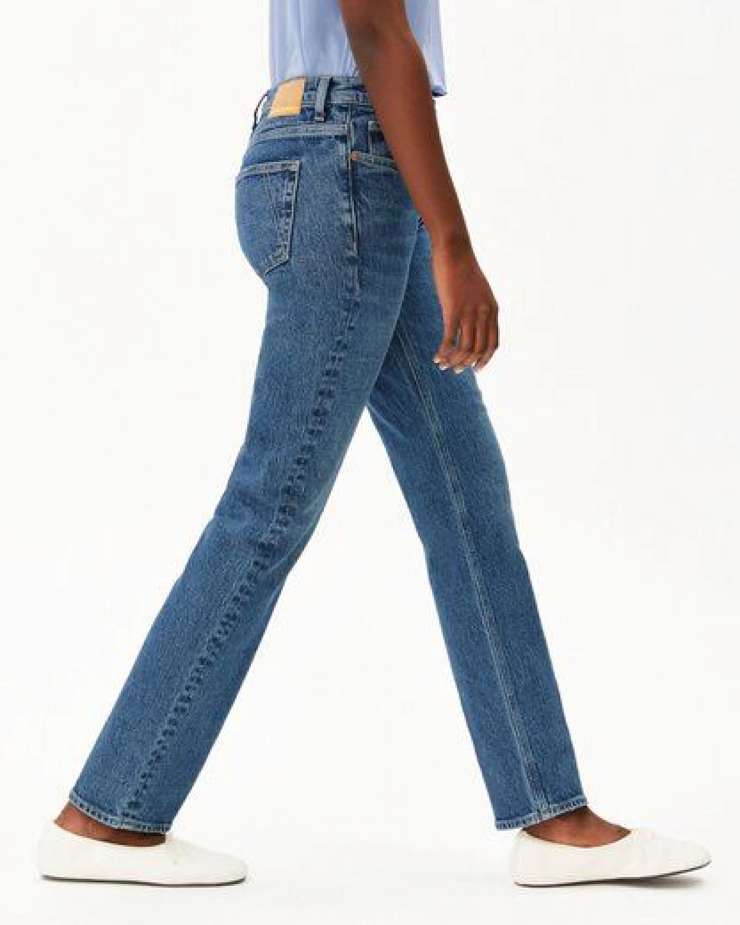 ARMEDANGELS CARENAA Damen Straight Jeans Bio-Baumwoll Mix Comfort Stretch – Ansicht 4