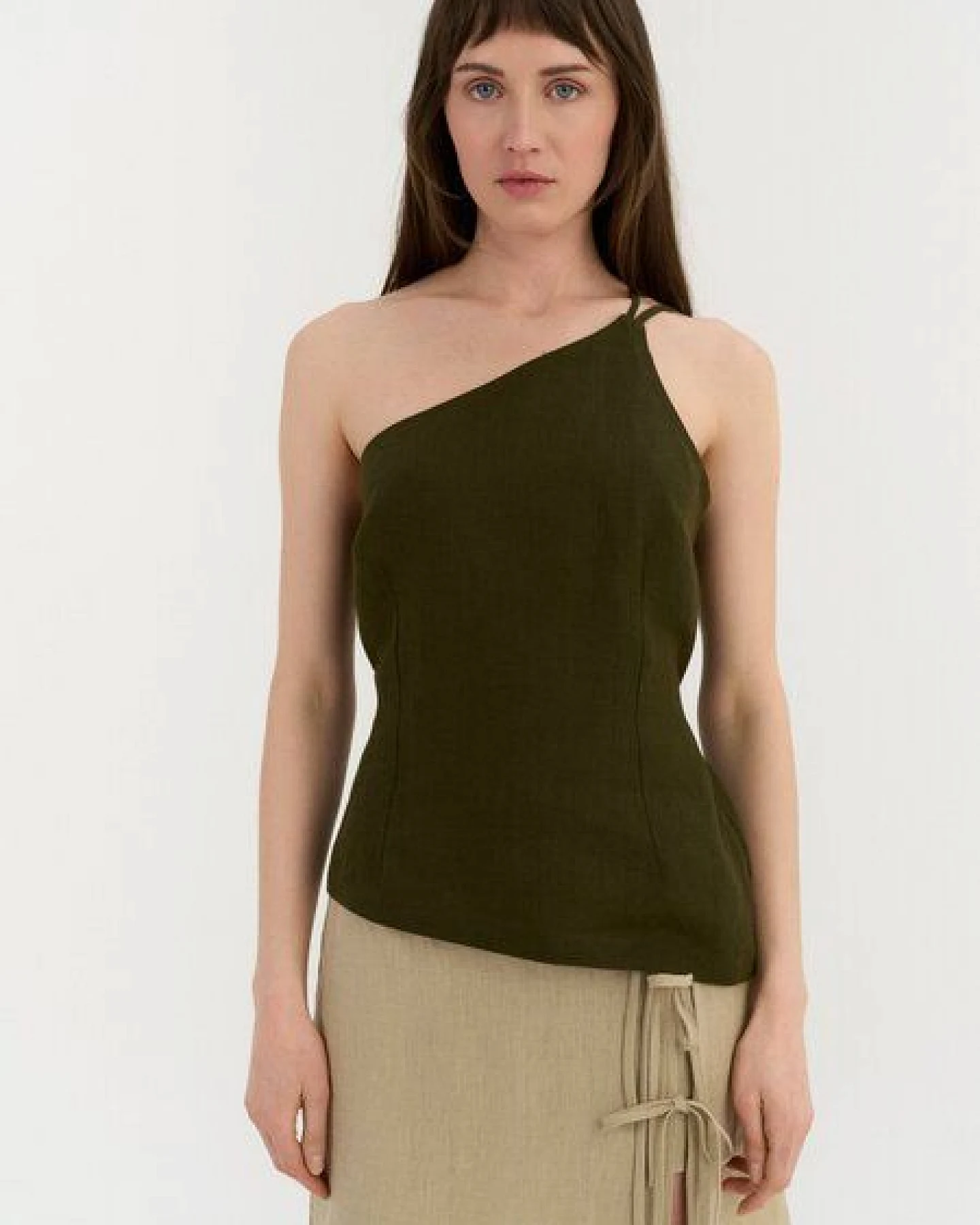AmourLinen One-Shoulder-Top aus Leinen NINA – Ansicht 3