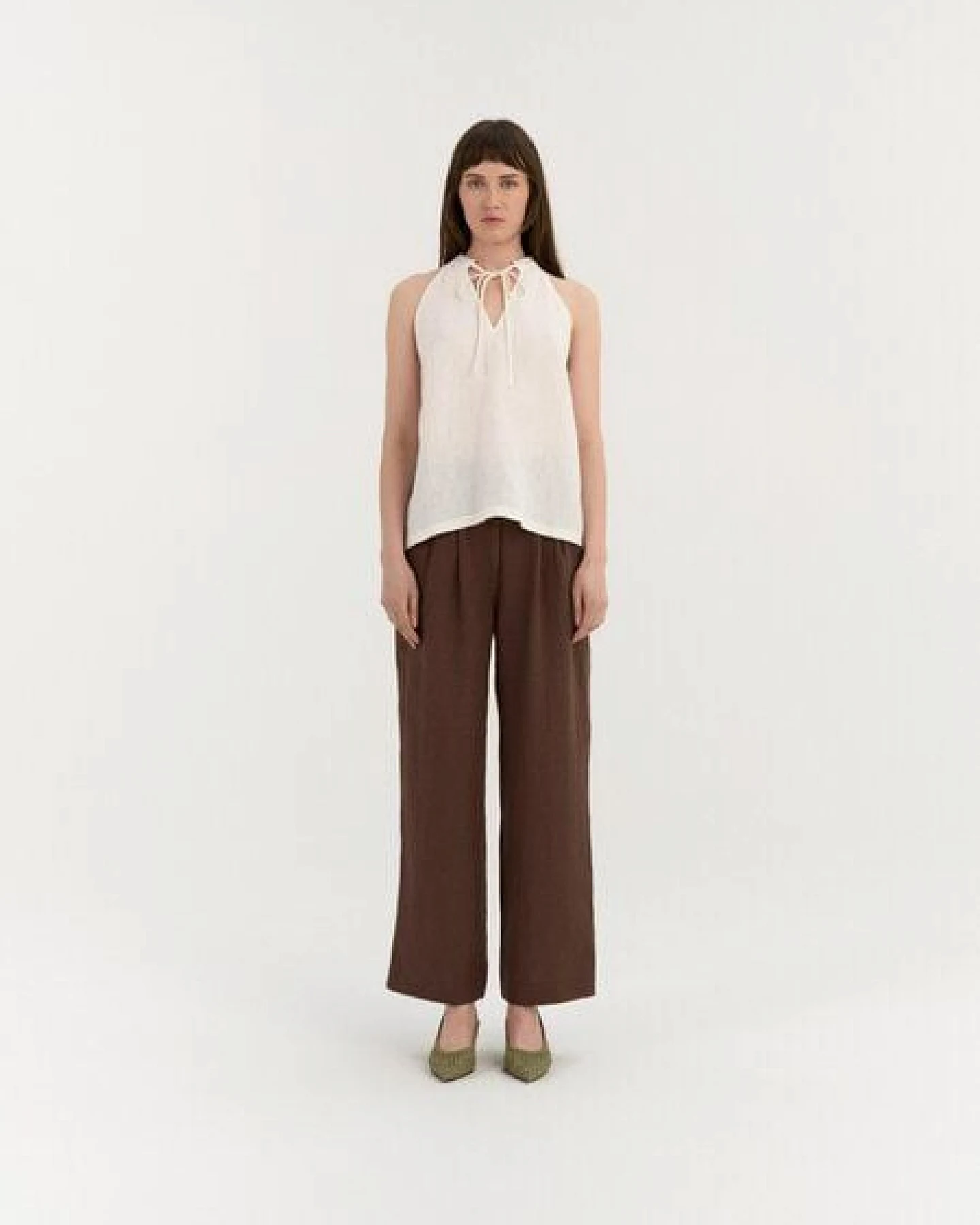 AmourLinen Leinen-Top mit Schleifenausschnitt AMORA – Ansicht 2