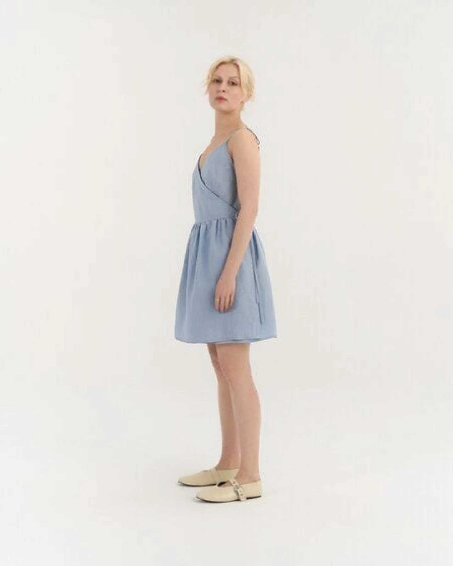 AmourLinen Wickelkleid aus Leinen LUNA – Ansicht 3