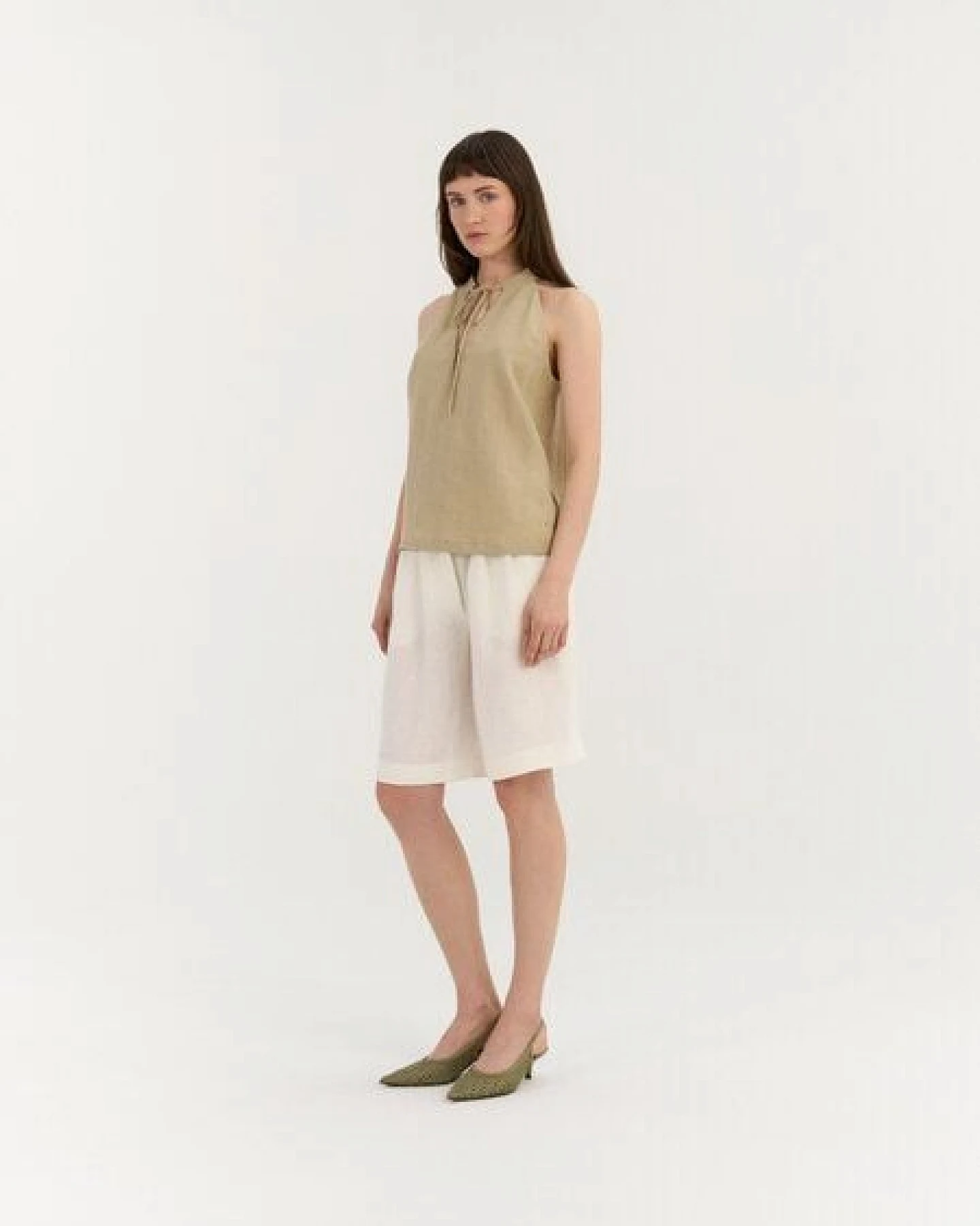 AmourLinen Leinen-Top mit Schleifenausschnitt AMORA – Ansicht 3