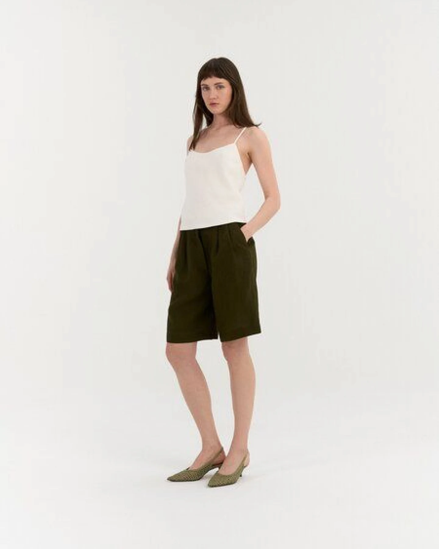 AmourLinen Klassische Leinen-Shorts LEONA – Ansicht 3