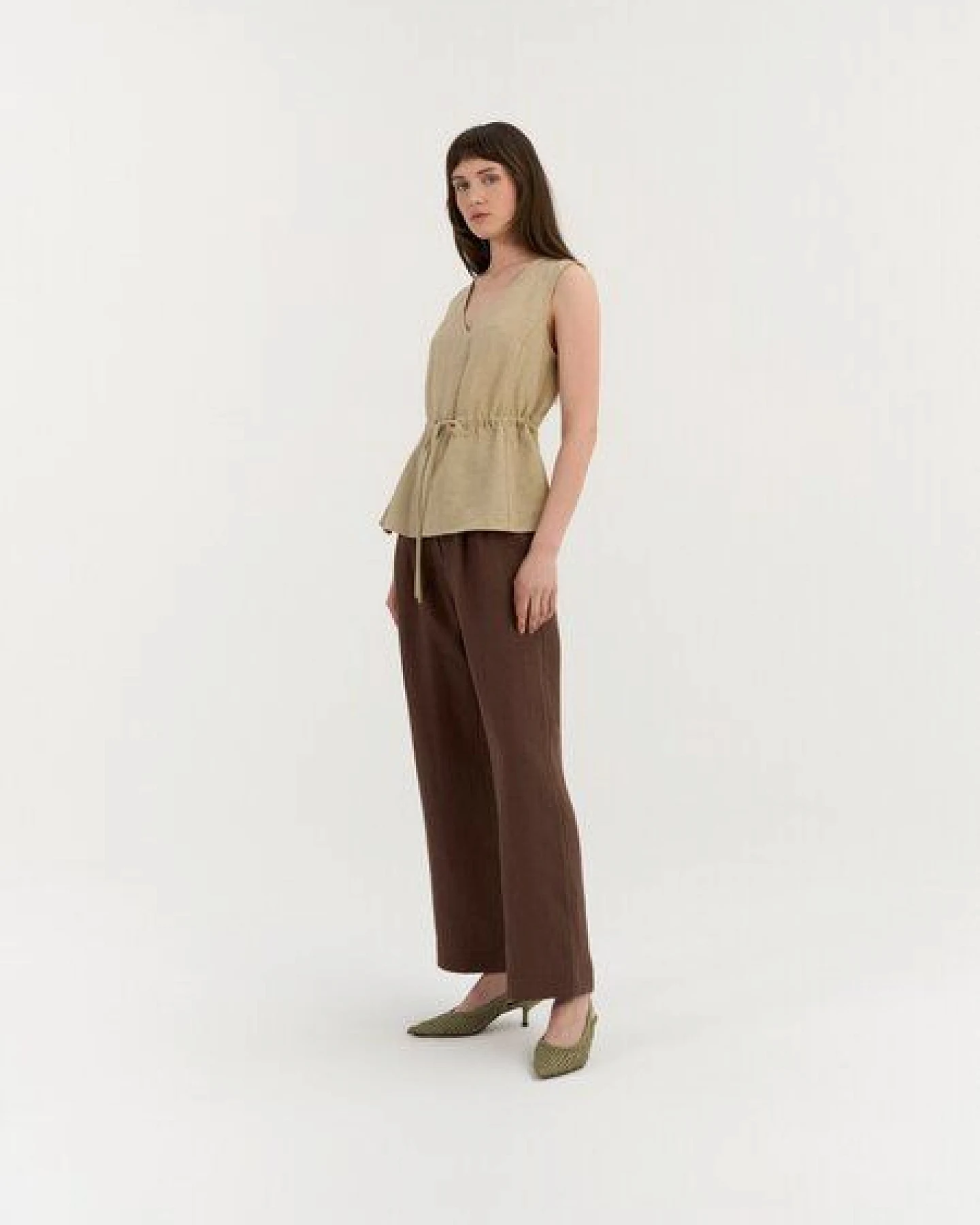 AmourLinen Leinen-Top mit Tunnelzug ODETTE – Ansicht 3