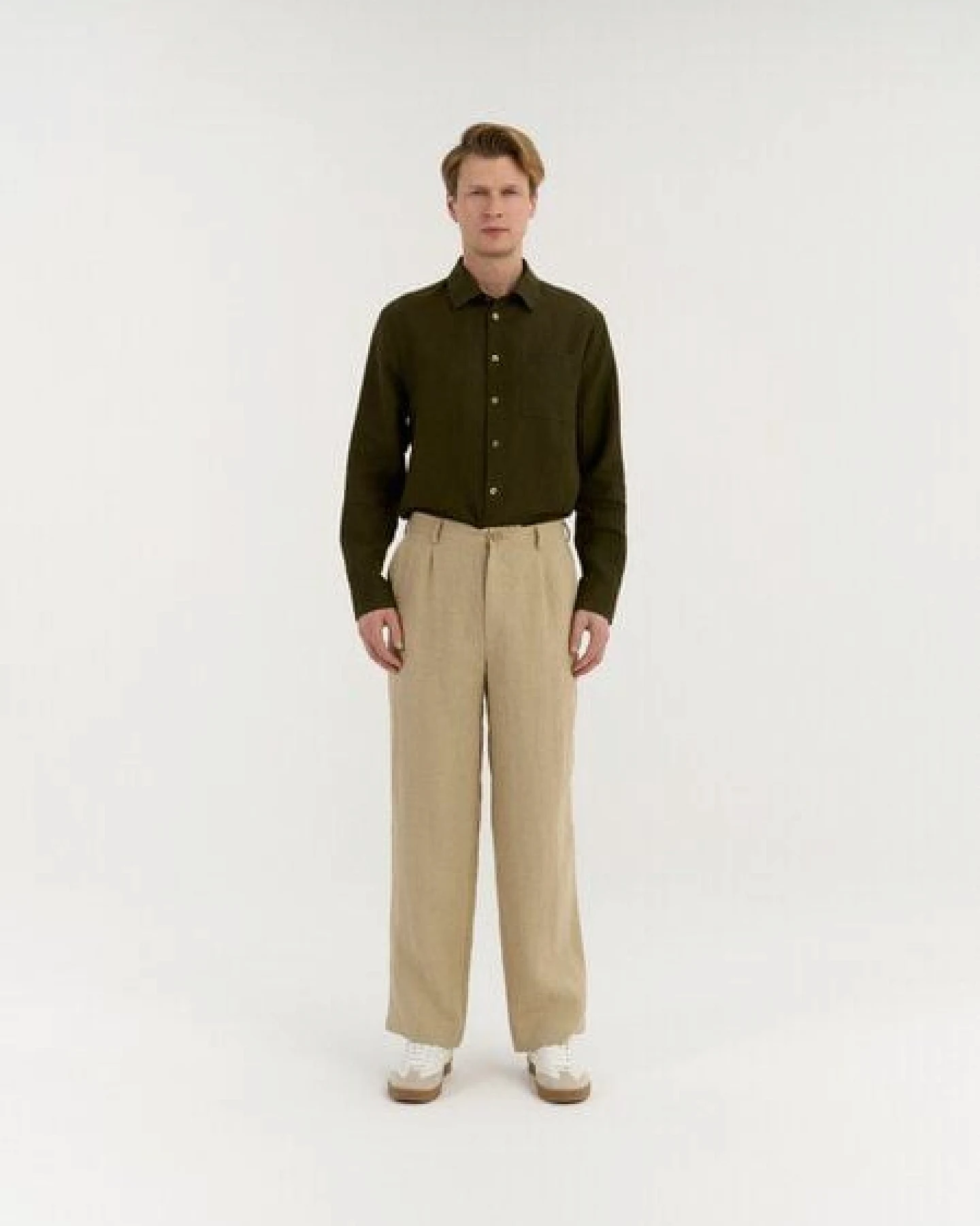 AmourLinen Klassische Leinenhose für Herren CEDAR – Ansicht 2