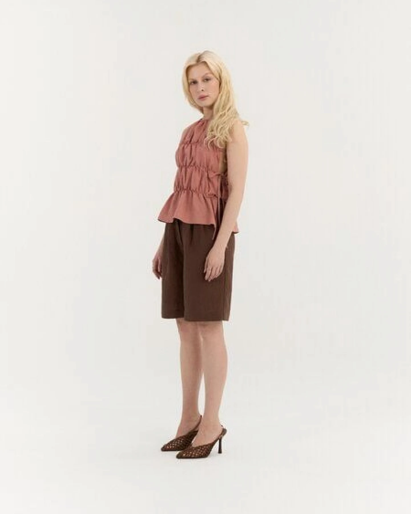 AmourLinen Klassische Leinen-Shorts LEONA – Ansicht 4