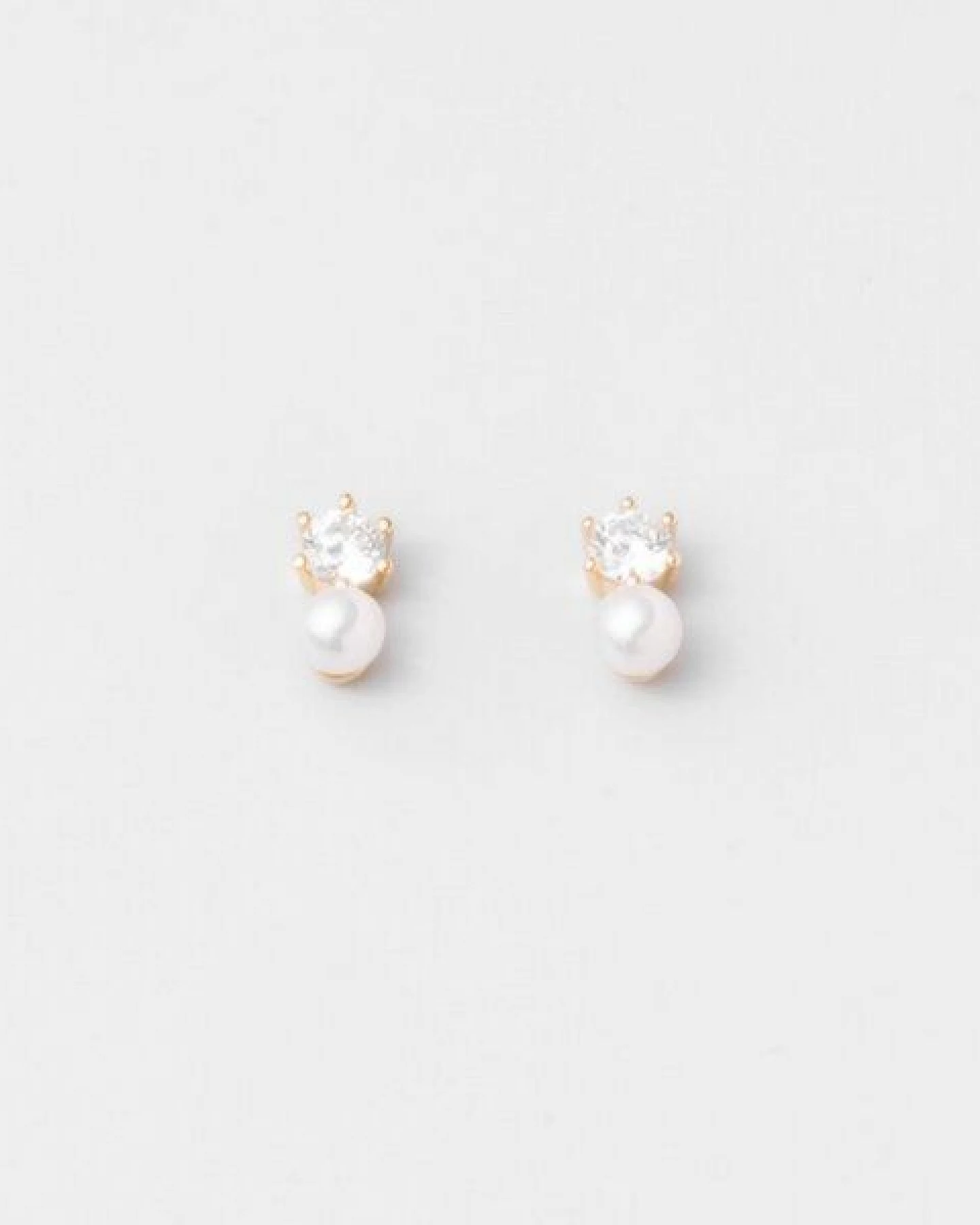 fejn jewelry Ohrstecker 'sparkle & pearl' mit Perle und Zirkonia – Ansicht 3