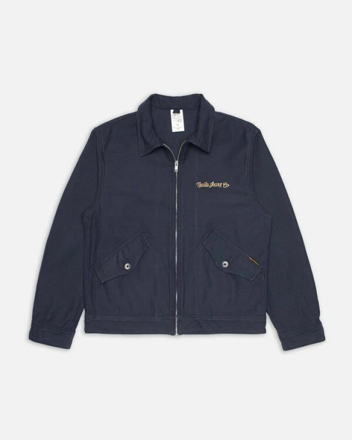 Nudie Jeans Jacke - Blake Zip Jacket - aus biologisch angebauter Baumwolle
