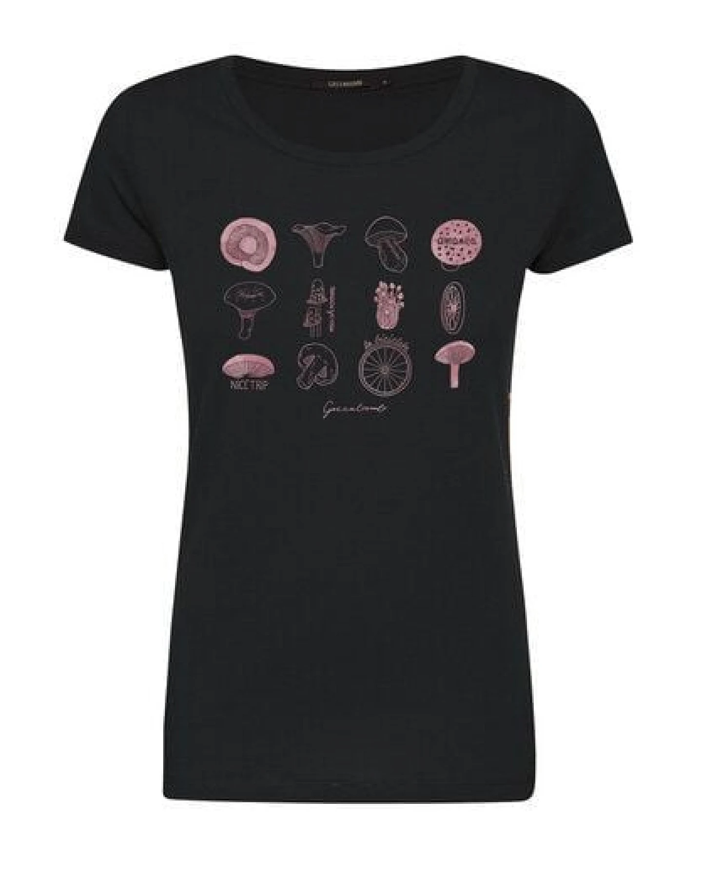 GREENBOMB Bike Mushrooms Loves - Lässiges T-Shirt aus Bio-Baumwolle / hochwertiger Print / GOTS / Fair & Vegan – Ansicht 4