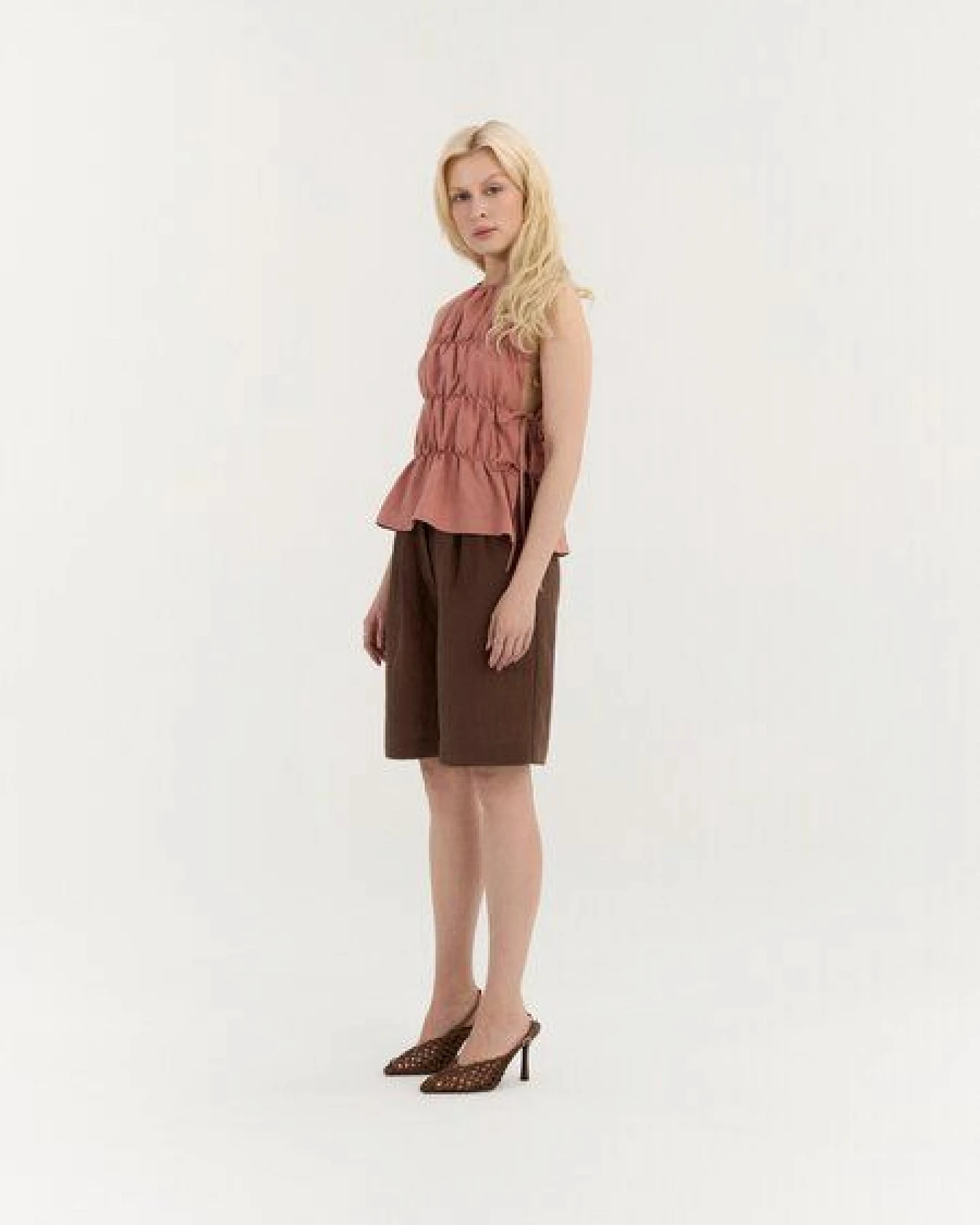 AmourLinen Klassische Leinen-Shorts LEONA – Ansicht 3