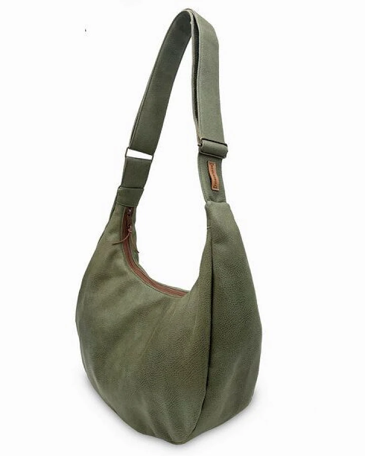 BOWLEANIES TASCHEN Moon Bag XXL aus Lederfaserstoff