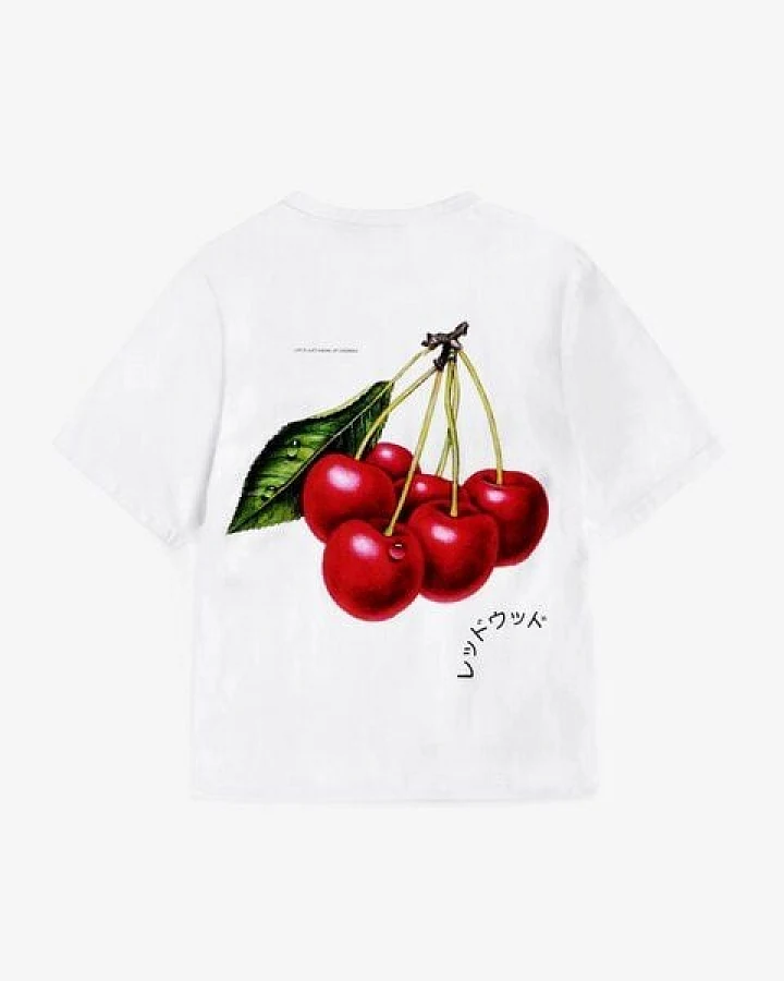 Rotholz Cherry T-shirt - classic white