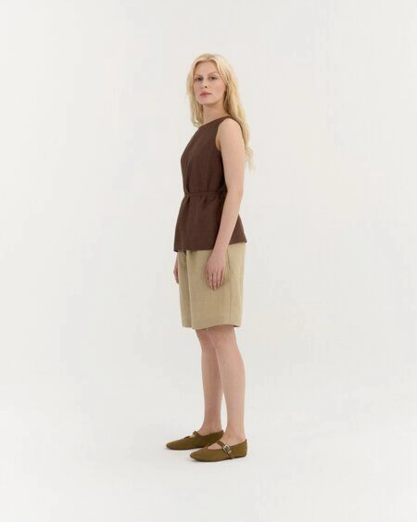 AmourLinen Leinen-Top mit Bindeband SERENA – Ansicht 3