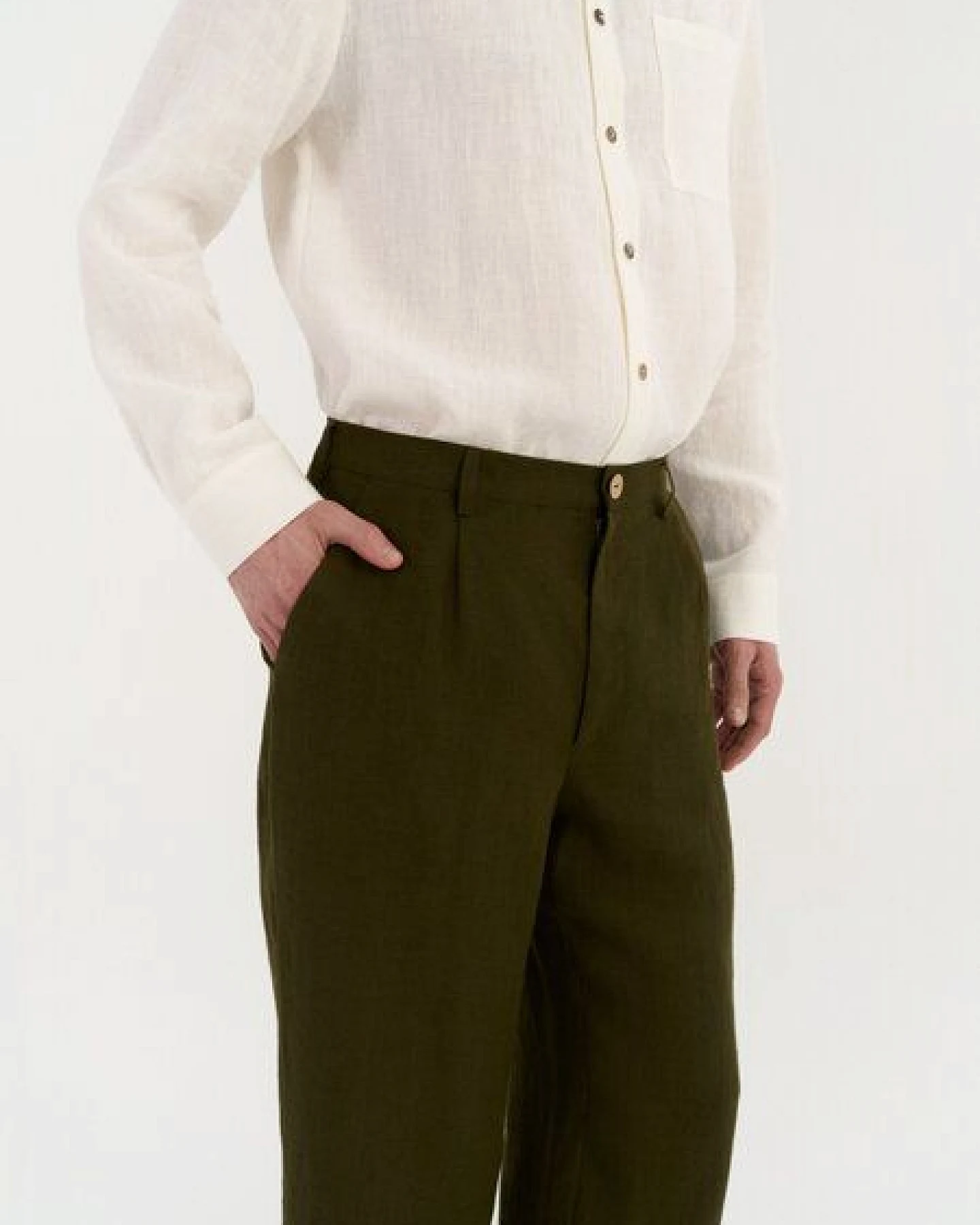 AmourLinen Klassische Leinenhose für Herren CEDAR – Ansicht 3