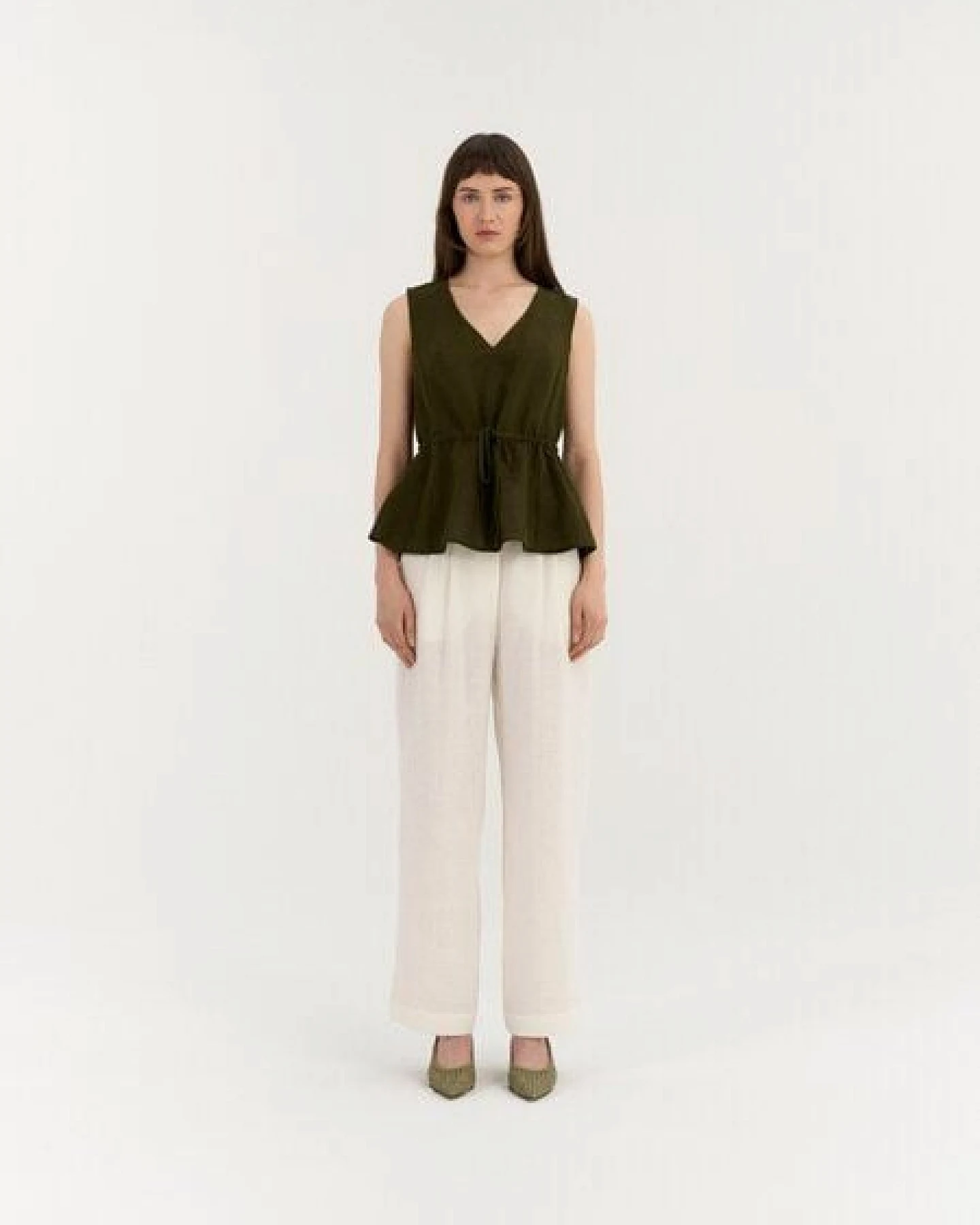 AmourLinen Leinen-Top mit Tunnelzug ODETTE – Ansicht 2